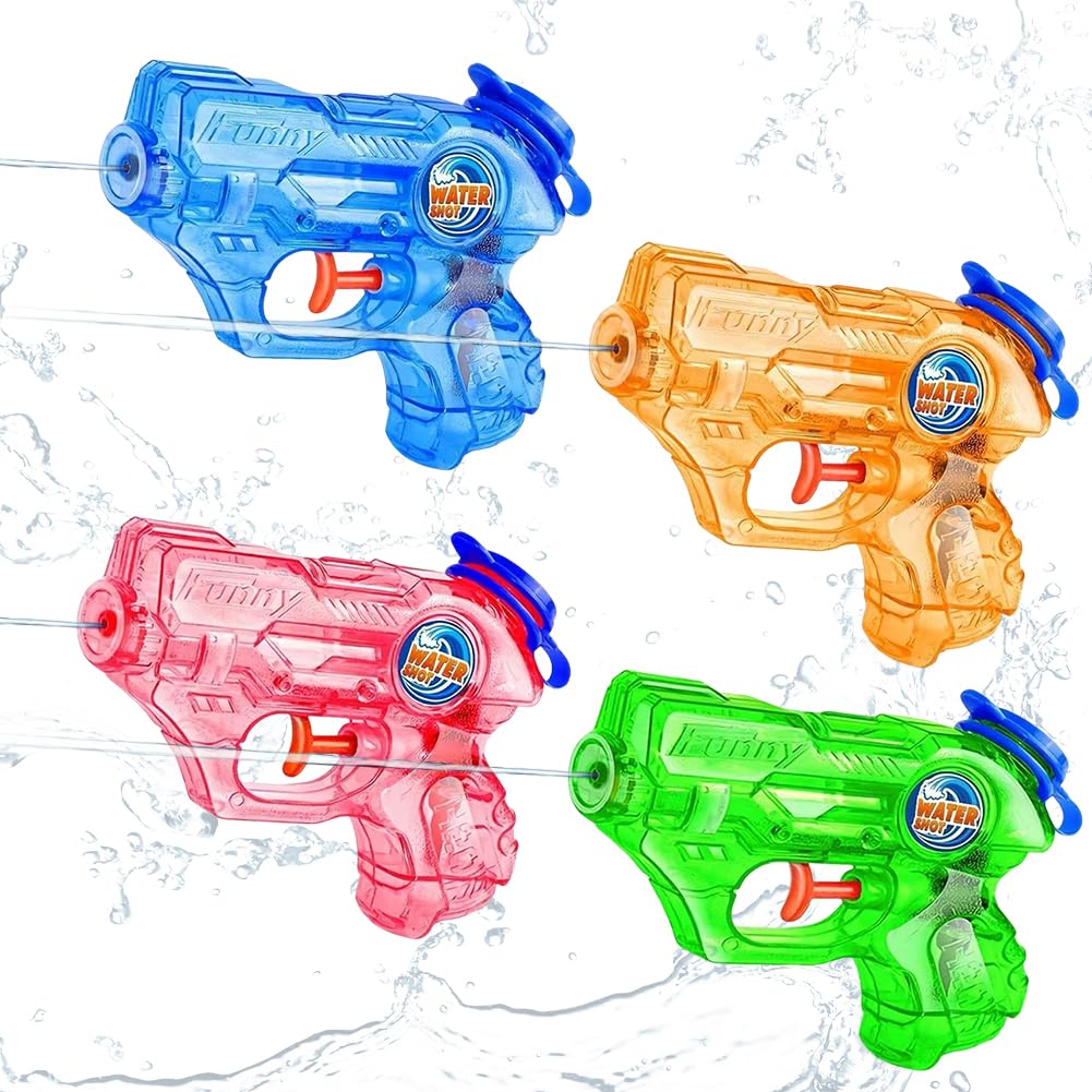 Water Gun, Water Guns for Adults, 4Pack Large Capacity Water Gun, Up to 20 FT Long Range, for Pool, Beach, Outdoor Activities A