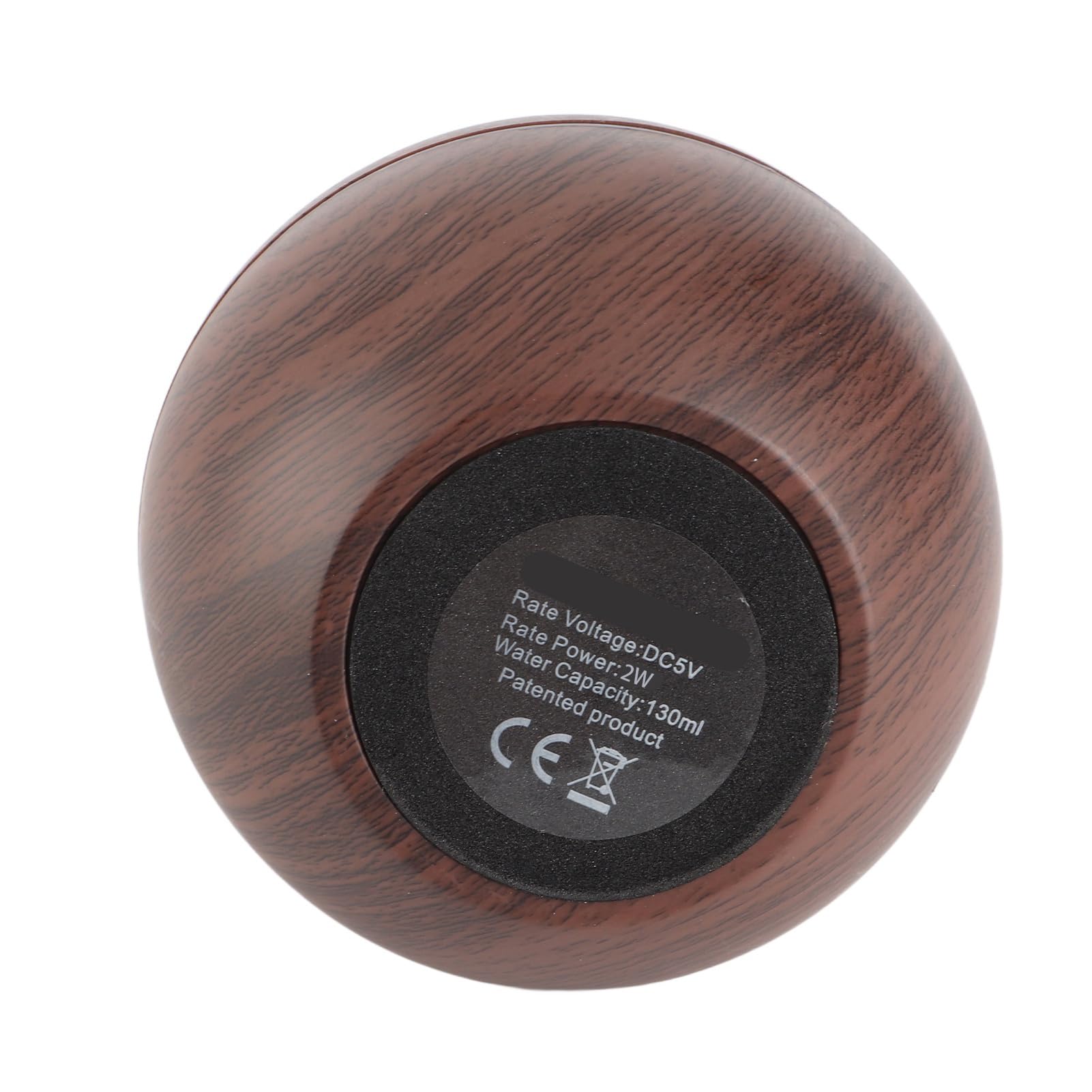 Humidificador y purificador de aire ultrasónico LED táctil alimentado por USB, color marrón, Marrón