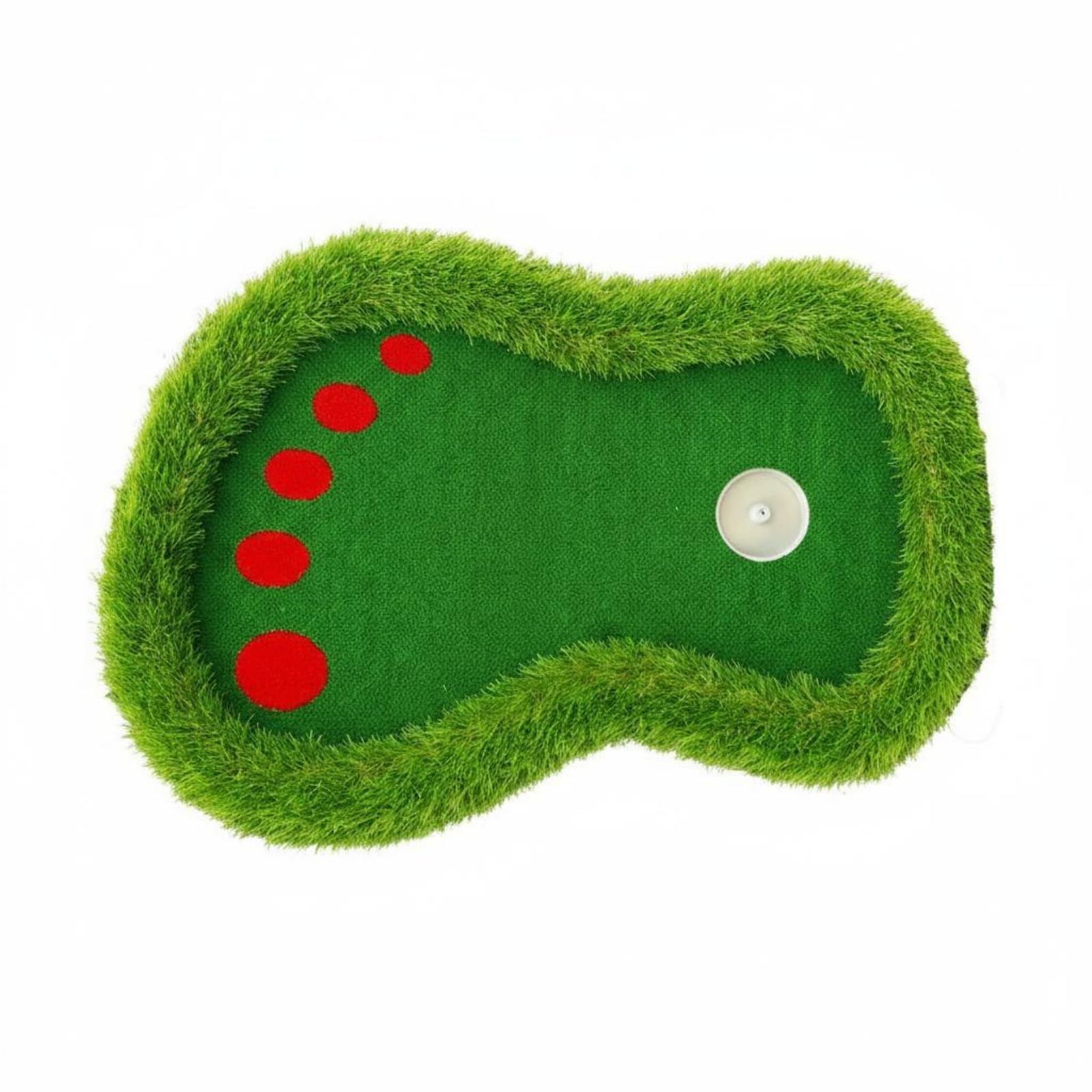 Green Galleggiante Golf Design Realistico Tappetino da Golf Galleggiante Forma Piede Attrezzatura Sportiva per Principianti, Piscina