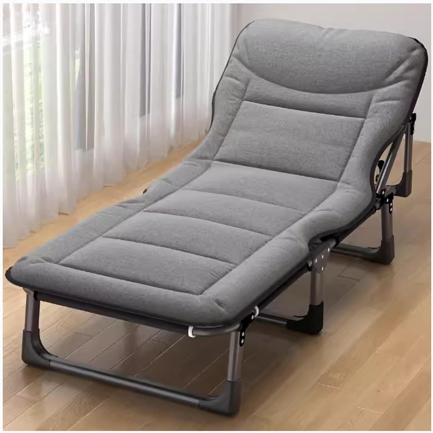ZTGL D,190x68cm, Portable Sleeping Cot, Camping Cot for Adults, Folding Chaise Lounge Outdoor, Adjustable Lounge Chair, Foldable Camping Cot, Camping Lounge Chair