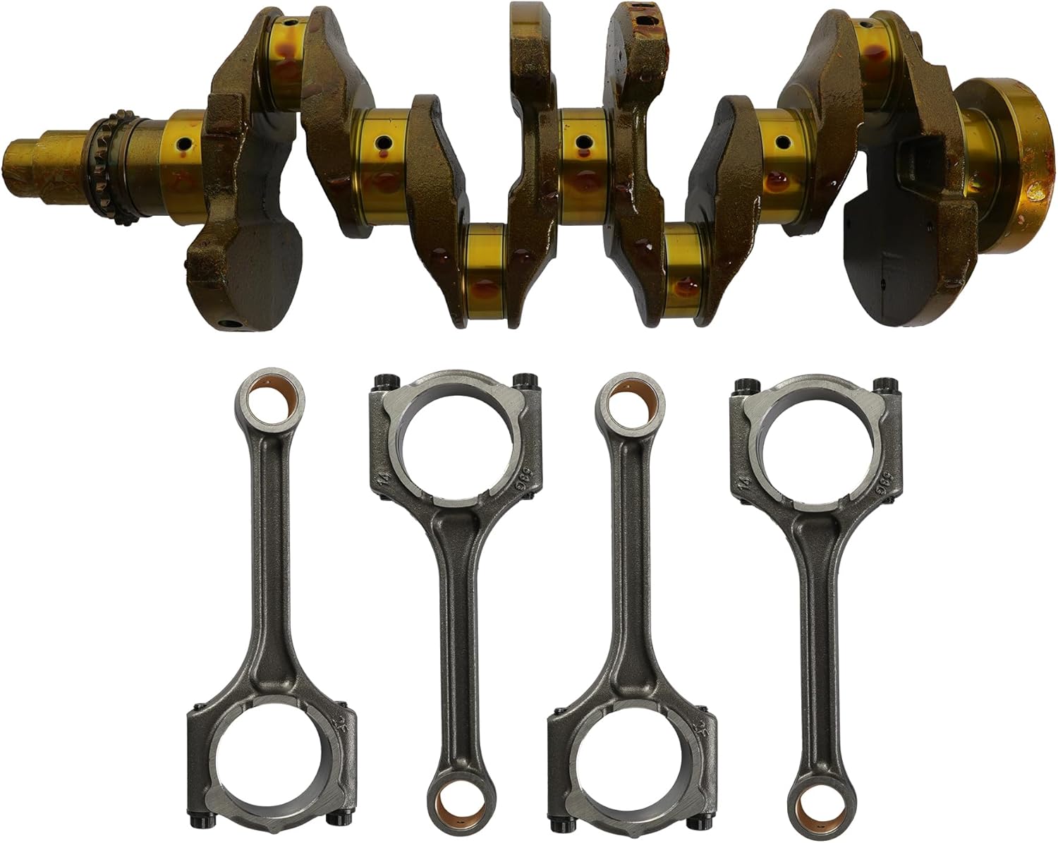 Engine Rebuild Overhaul Kit w/Crankshaft,Head Gasket Set & Connecting Rod For Kia Sportage Forte Carens Soul For Hyundai Tucson Elantra G4NC 2.0L 23110-2E501 23040-2E000