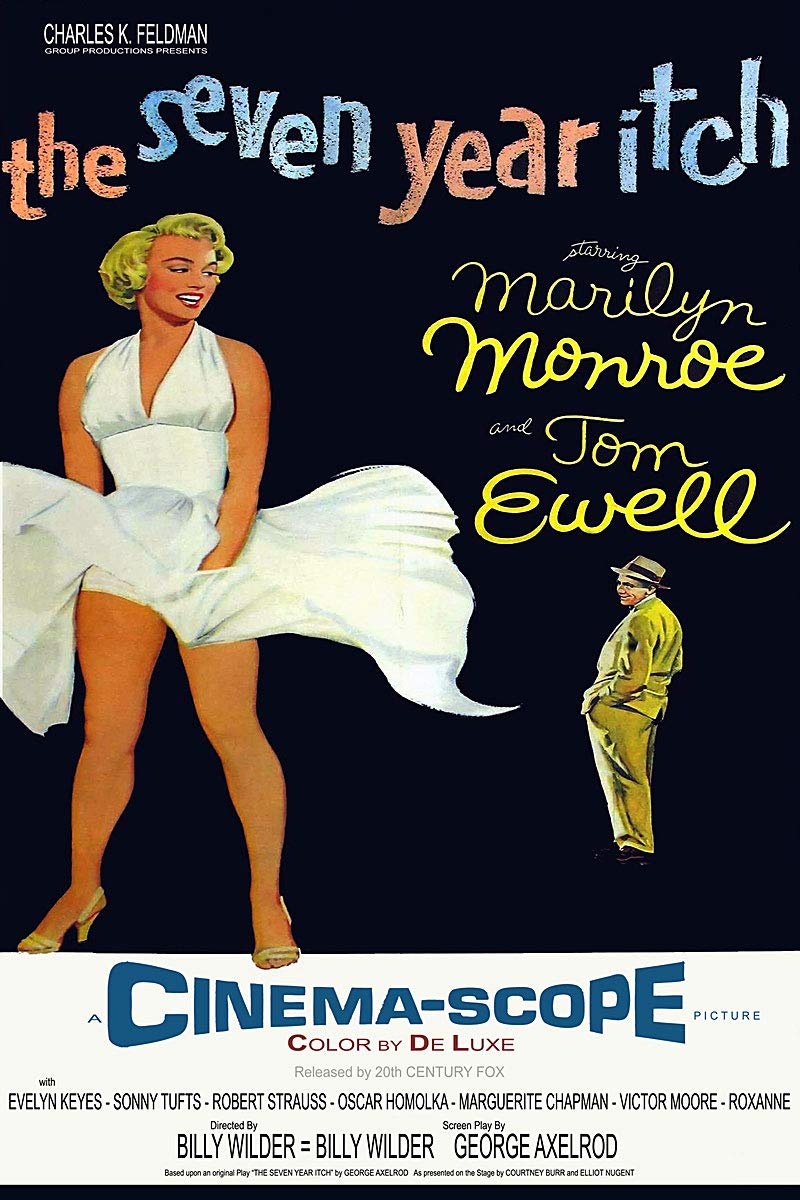 Amazon.com: The Seven Year Itch Vintage Marilyn Monroe Movie