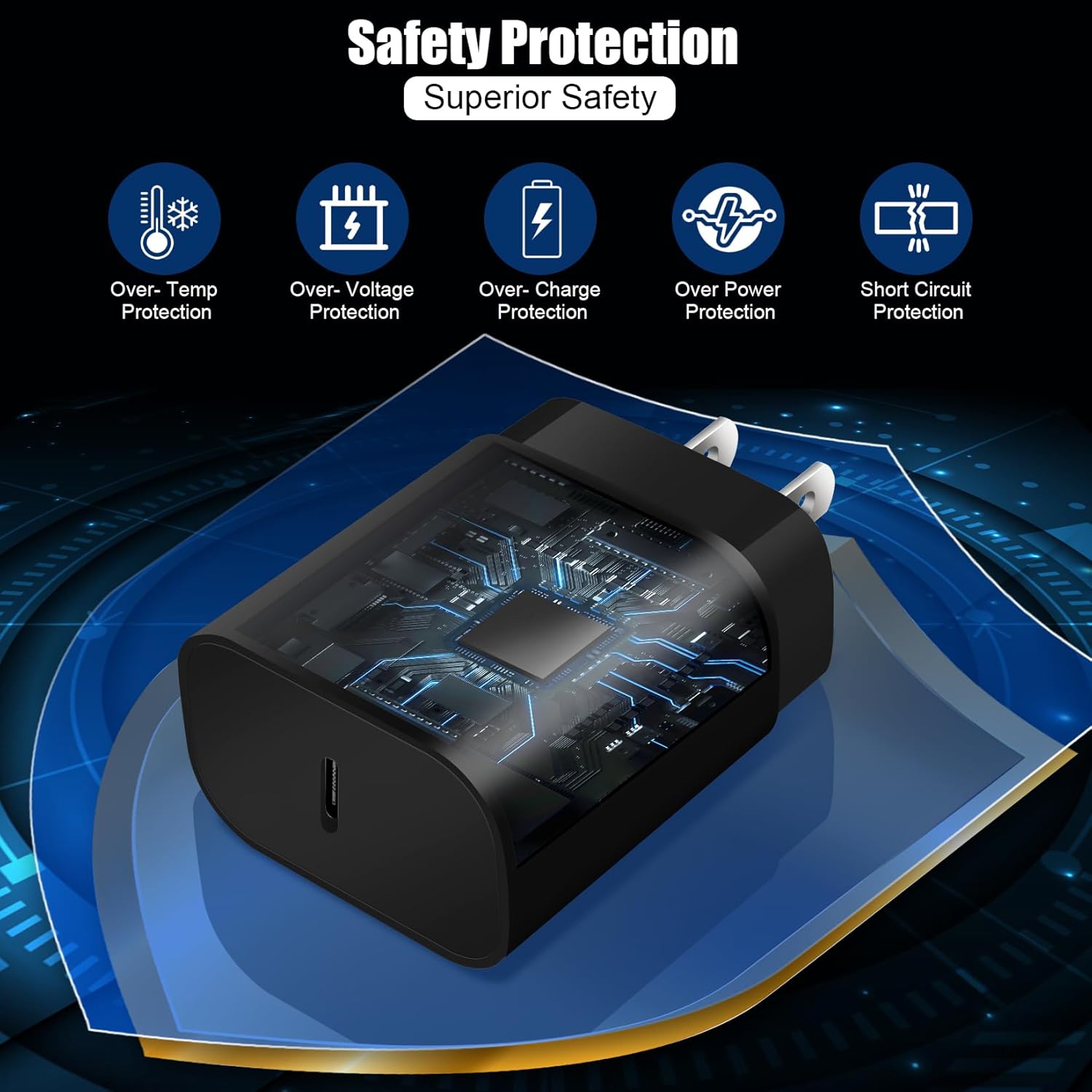 Super Fast Samsung Charger 25W USB C Android Phone Charger Block,2Pack 10FT Long Samsung Charger Fast Charging Cord Type C Wall Chargers for SamsungGalaxy S26 Ultra/S26+/S25 Ultra/S24+/S23/S22/S21/S20