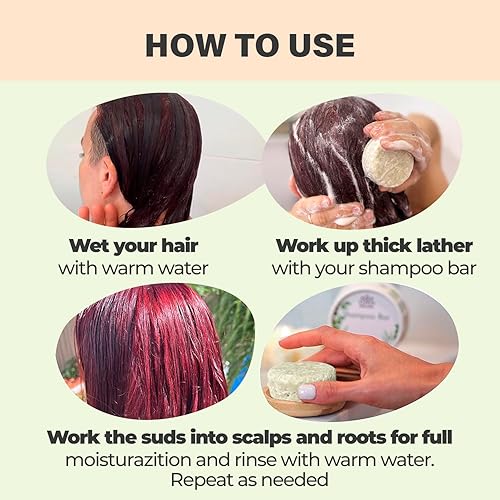 Miniatura 8 de Relaxcation Barra de champú sólido orgánico de romero y aloe vera para el crecimiento del cabello, refrescante e hidratante, champú de hierbas con