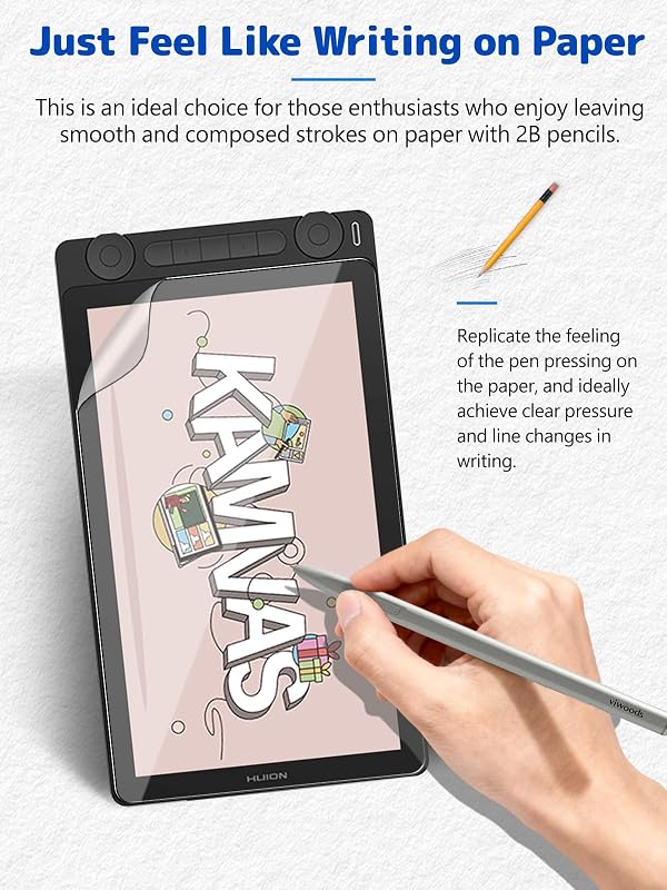 Arxonis 2-Pack Matte Screen Protector for HUION Kamvas 13(Gen 3) 13.3 Inch,Matte Anti-Glare PET Film, Anti-Fingerprint & Scratch-Resistant for Natural Writing and Drawing by Arxonis - Used condition - Image 2