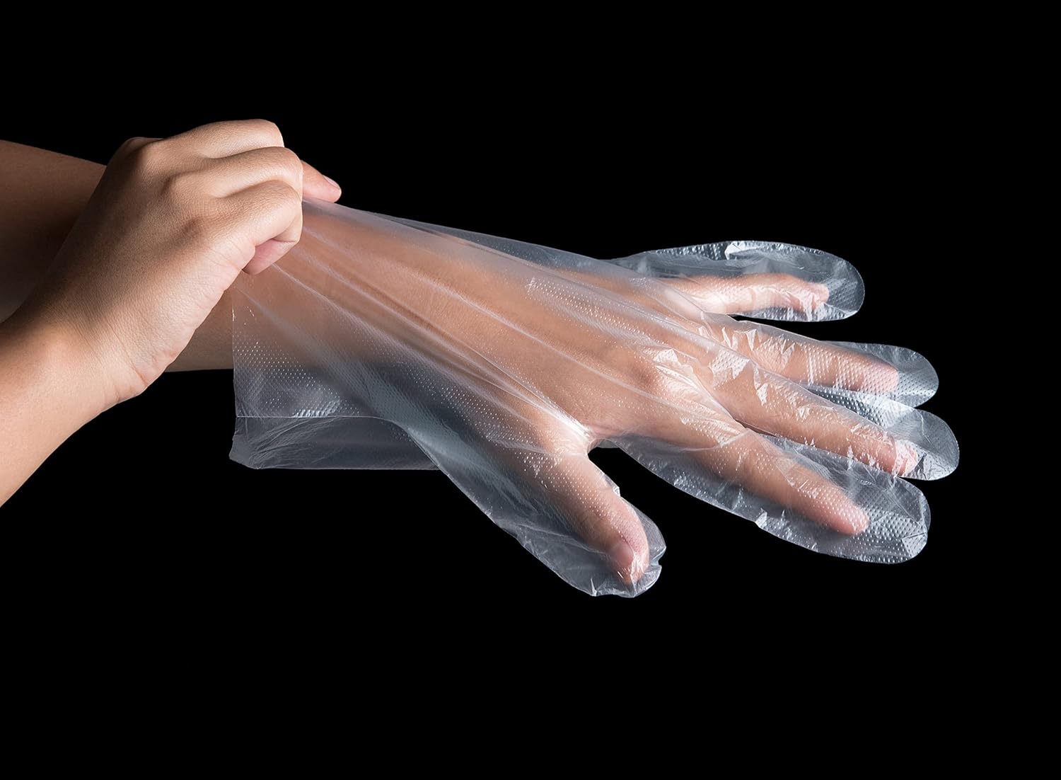 2000 Count | KingSeal Light Duty Poly Disposable Gloves, Powder-Free, Latex-Free, Food Safe, Size Small - 4 Boxes x 500 Gloves