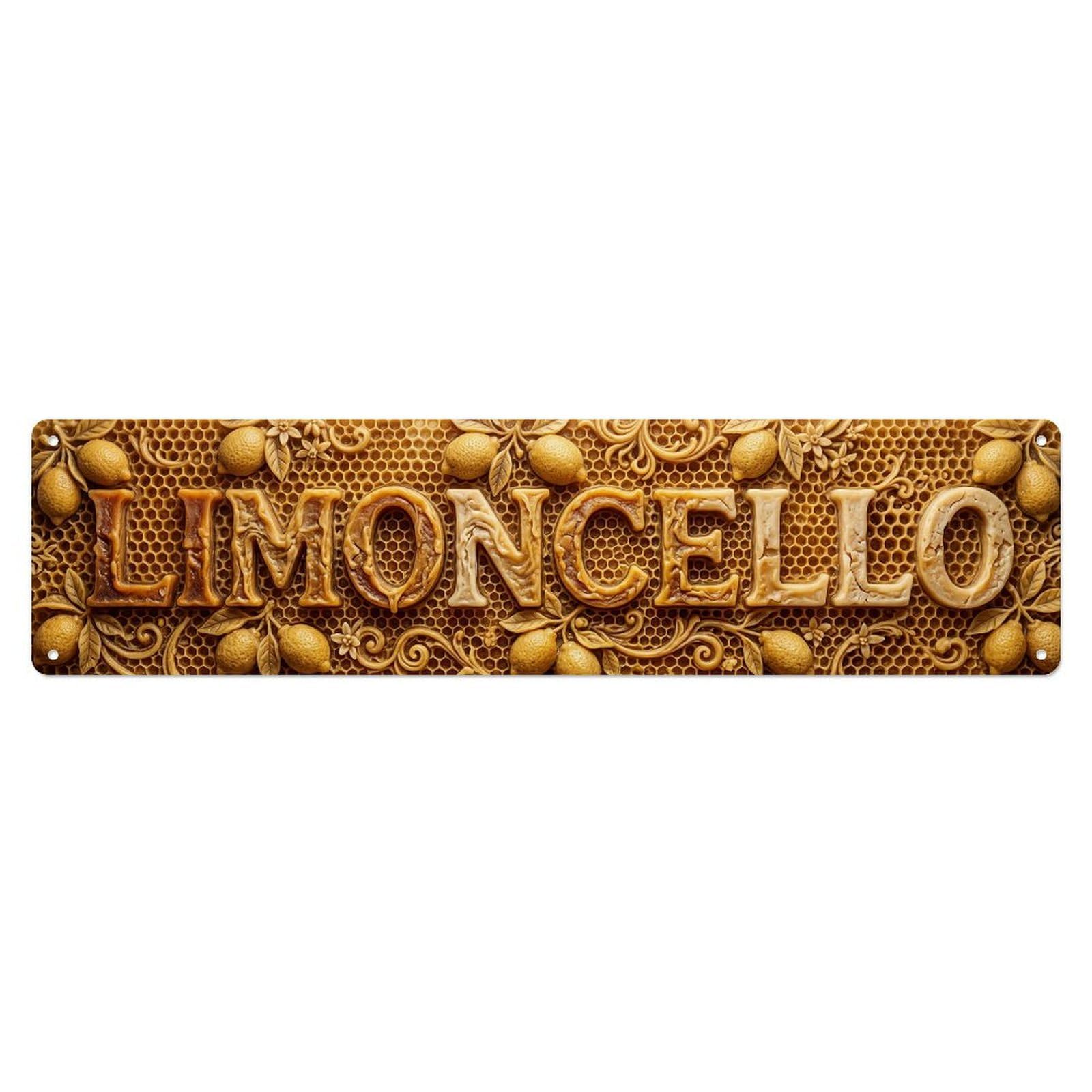 Gtthok Vintage Style Vintage Limoncello Molded Wax Bar Metal Tin Sign Plaque Wall Decor For Cafe, Club, Garden Metal Poster 4X16inch