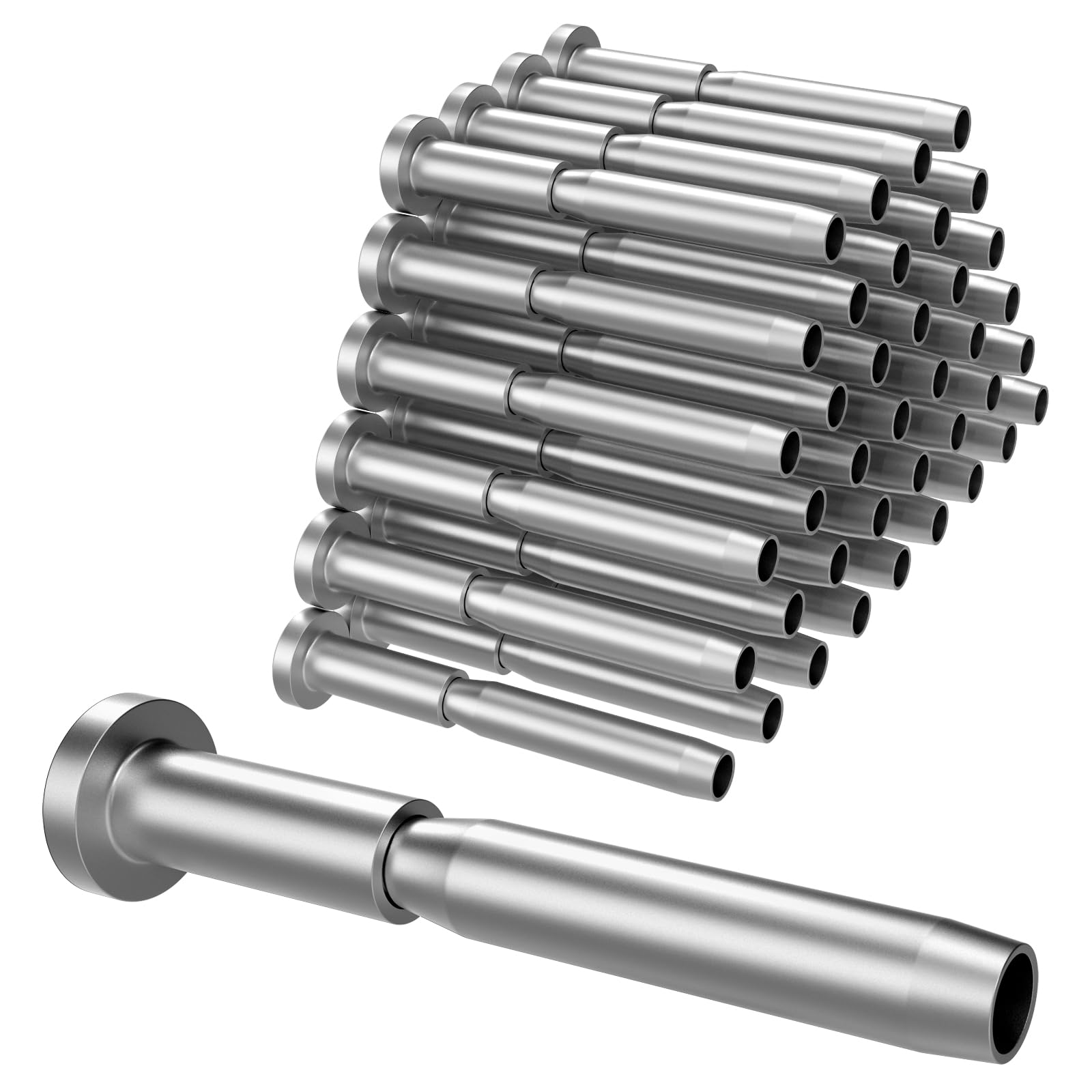 BLIKA 40 Pack 3/16" Invisible Cable Railing kit, T316 Stainless Steel Invisible Receiver and Swage Stud End for 3/16 Inch Cable Railing, Deck Stair