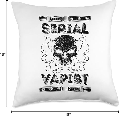 Miniatura 4 de Vape Vapor E-Smoker Vaping Serial Vapist E-Cigarette - Almohada de 18 x 18 pulgadas, multicolor