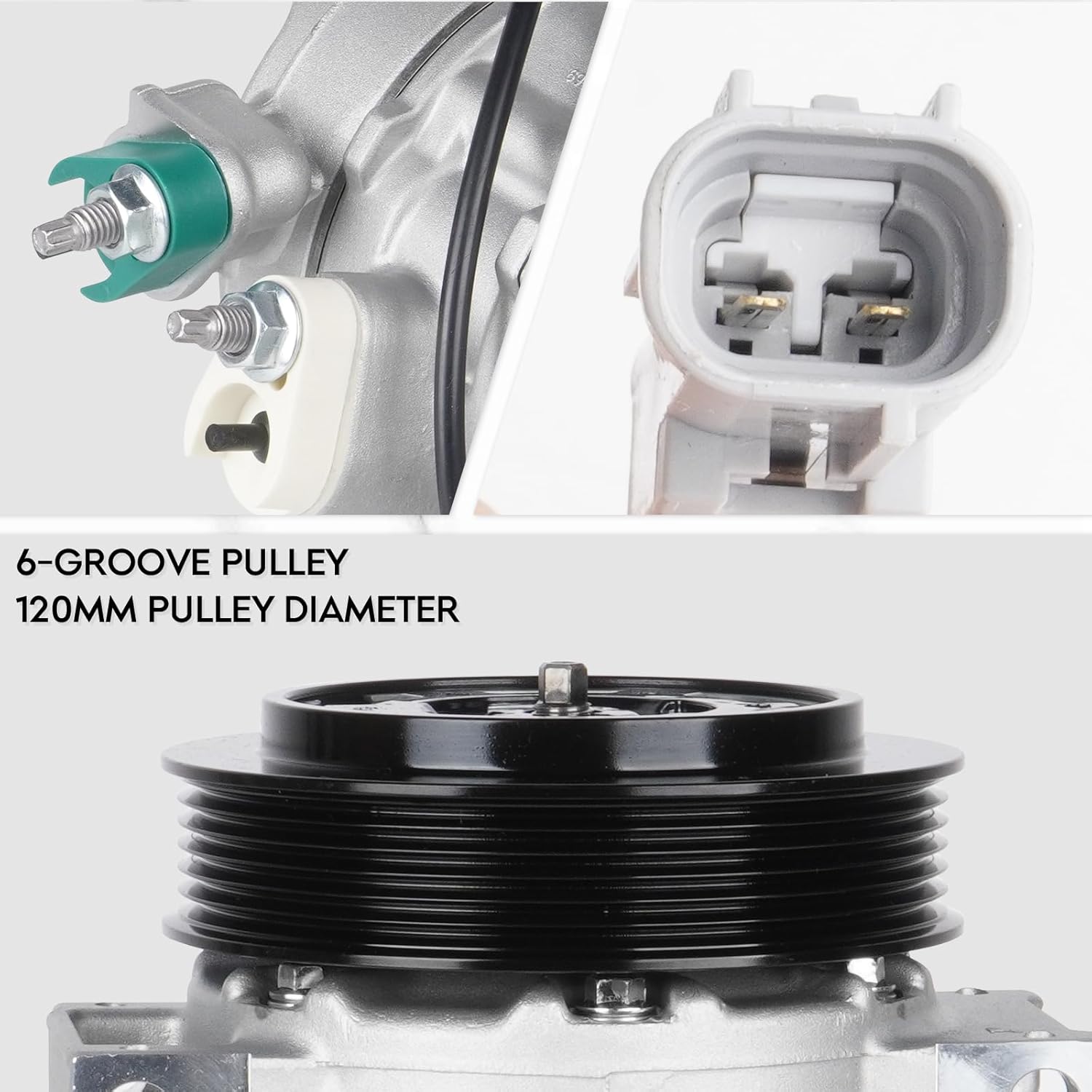 New AC Air Condition Compressor with Clutch for Dodge Caliber 2009-2012 2.0L 2.4L, for Jeep Compass 2009-2017 2.0L, for Jeep Patriot 2009-2017 2.4L 158388 140667C