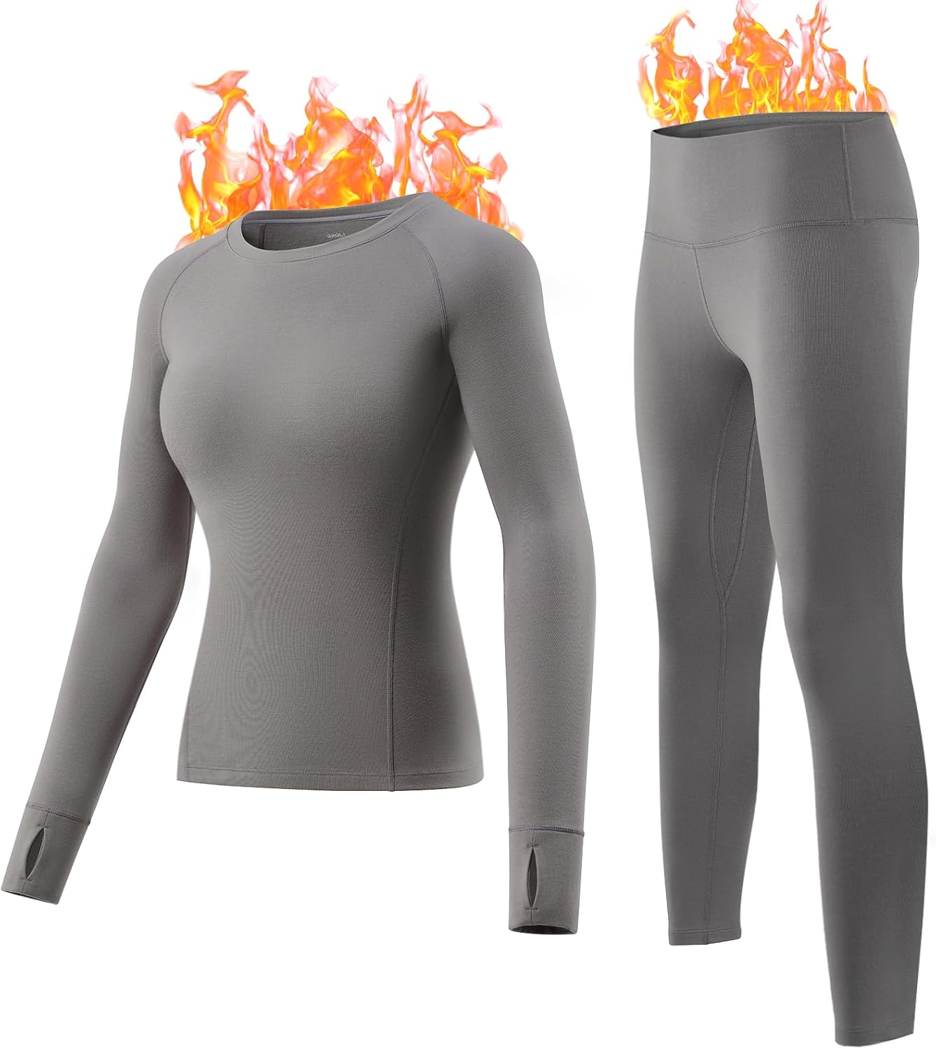 Thermal Underwear Women, Base Layer Long Johns for Cold Weather Ultra-Soft Thermal Sets Fleece Lined Top and Bottom
