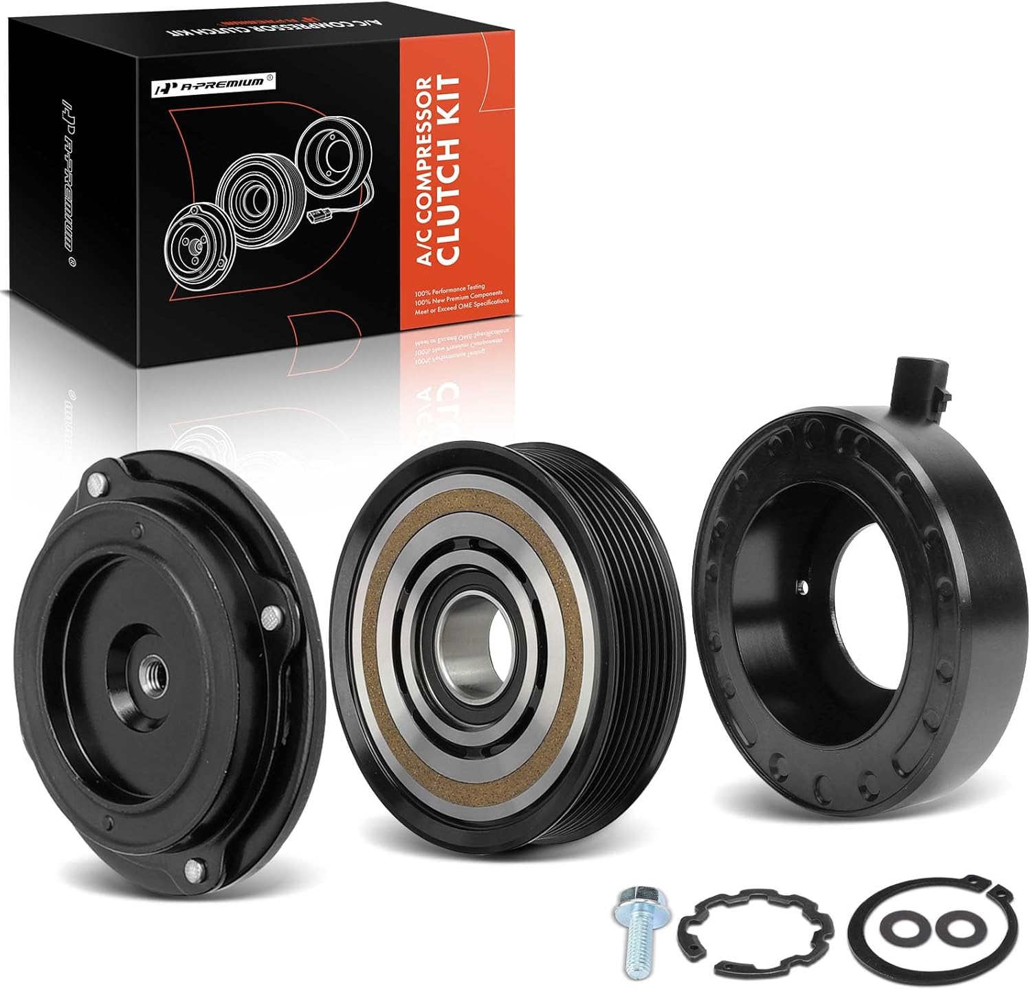 A-Premium Air Conditioner AC Compressor Clutch Kit Compatible with Scion tC 2007 2008 2009 2010