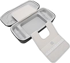 CHICIRIS Sac à Main Dure Portable Sac de Rangement de la Console de Jeu pour Vapeur, étui de Voyage Protecteur avec Support intégré, Idéal pour Les Joueurs (Gris foncé)
