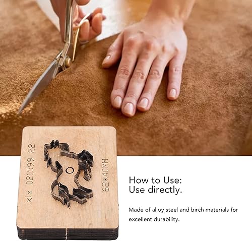 Miniatura 9 de Garosa Troqueles de corte de cuero con forma de caballo Troqueles de metal para álbumes de recortes cortados plantillas hechas a mano Plantilla en