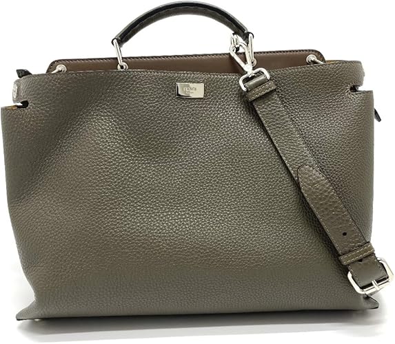 Amazon フェンディ Fendi 7va506 ピーカブー エッセンシャル セレリア 2way ショルダーバッグ ビジネスバッグ レザー メンズ 未使用 中古 ビジネスバッグ
