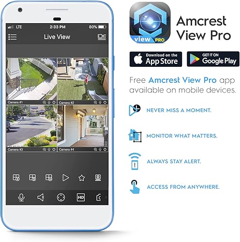 Miniatura 9 de Amcrest UltraHD 4MP AI Torreta de seguridad para exteriores PoE Cámara IP, 4MP 25fps, visión nocturna a color de 164 pies, detección de vehículos y