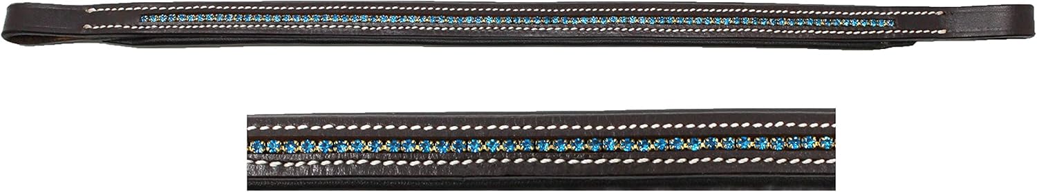 CHALLENGER Horse English Equestrian Padded Leather Replacement Bridle Browband 80997