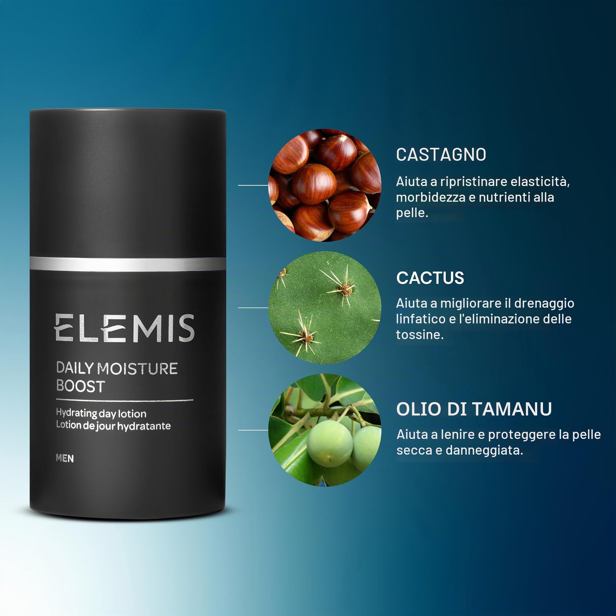 Elemis Pro-Collagen Moisturizer – Idratante quotidiano antirughe per uomini e donne, Crema viso idratante per tutti i tipi di pelle, Formula antietà