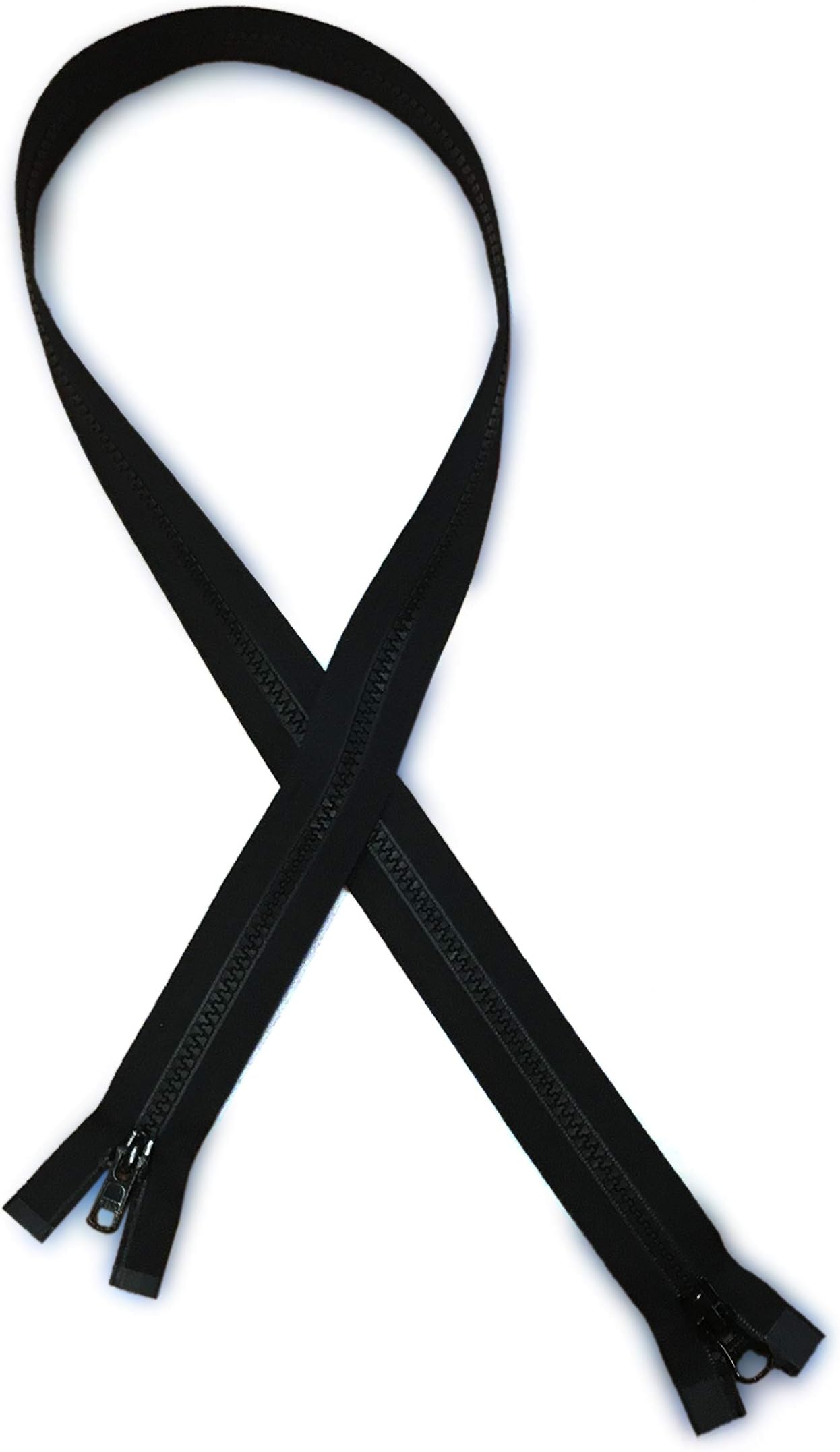 ykk #5VS Vislon 2-Way Open Zipper Black - 36"