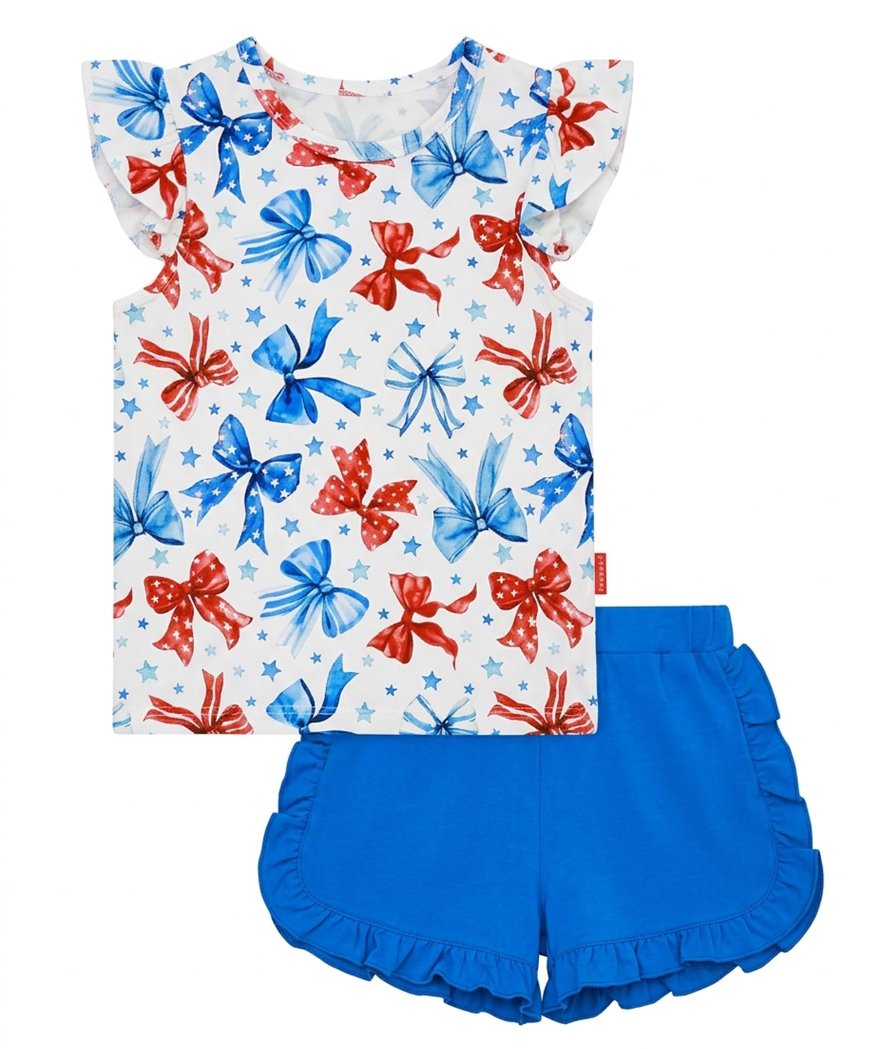 Bamboo Viscose Toddler Girls Summer Outfits Shorts Set 2-6Y