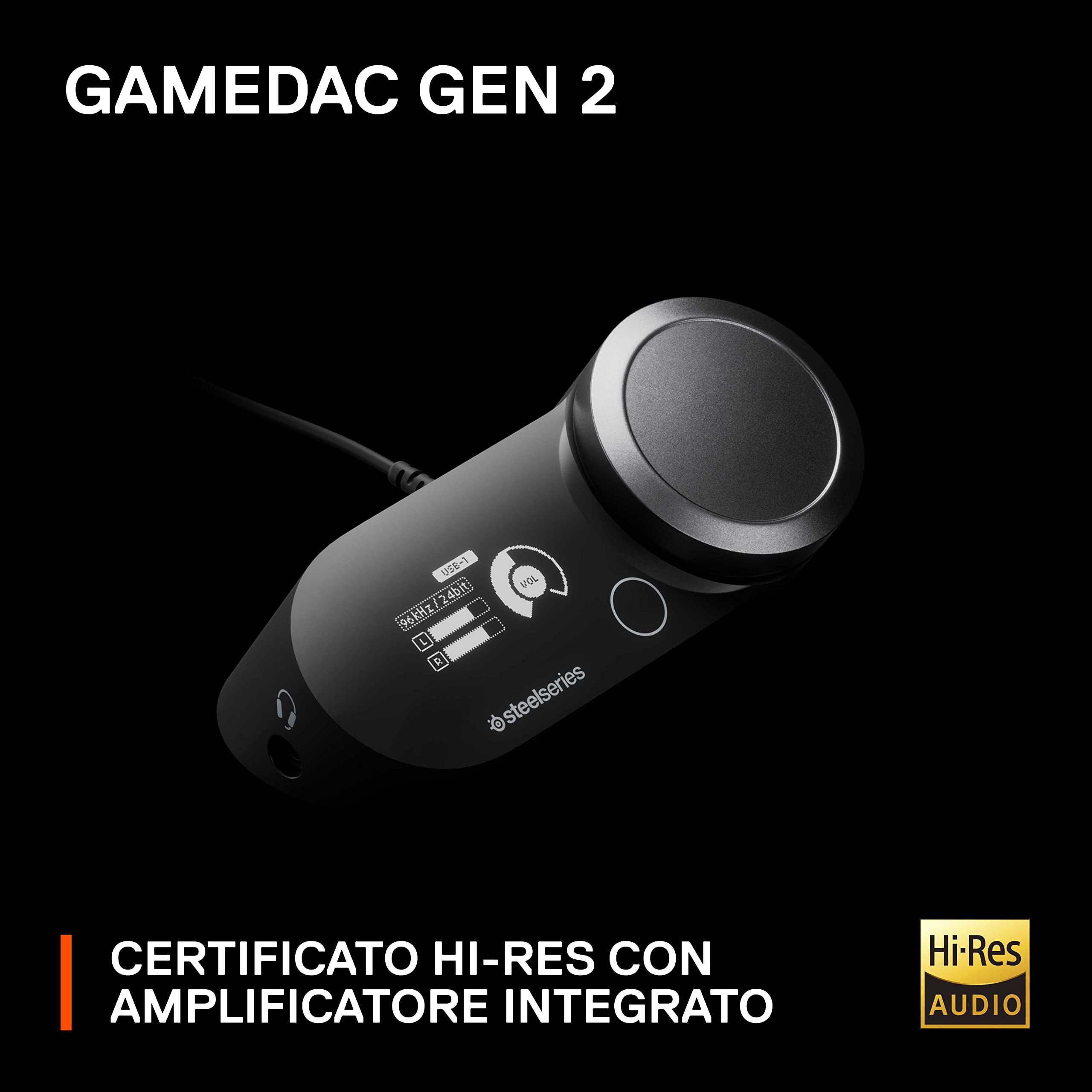 SteelSeries Arctis Nova Pro - Cuffie da gaming multi-sistema - Audio Hi-Res - Audio spaziale a 360° - GameDAC Gen 2 - Microfono ClearCast Gen 2 - PC, PS5, PS4, Switch - Vista 6