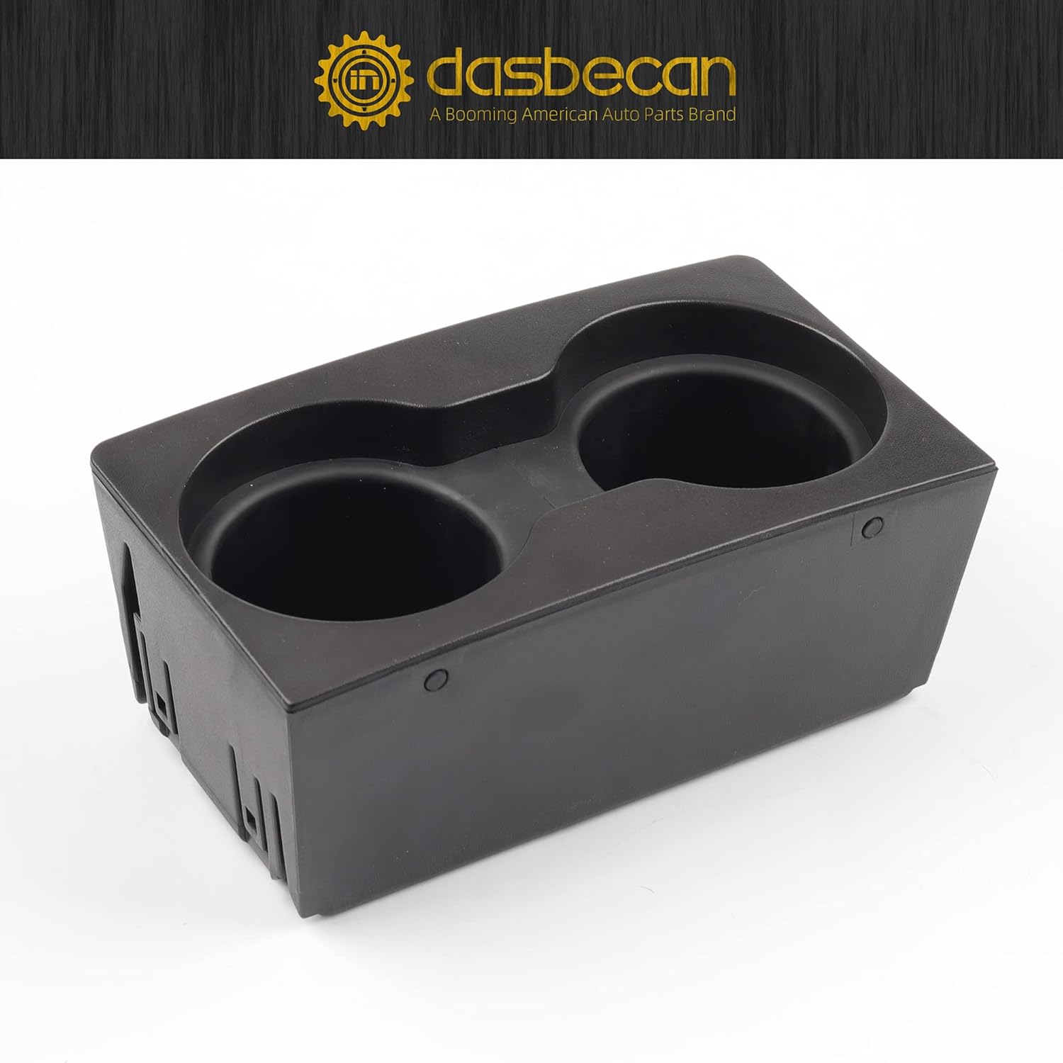 Dasbecan Front Center Console Cup Holder Insert Compatible with Ford F250 F350 F450 F550 Super Duty 2011-2015 Replaces# BC3Z7813562AA BC3Z-7813562-AA