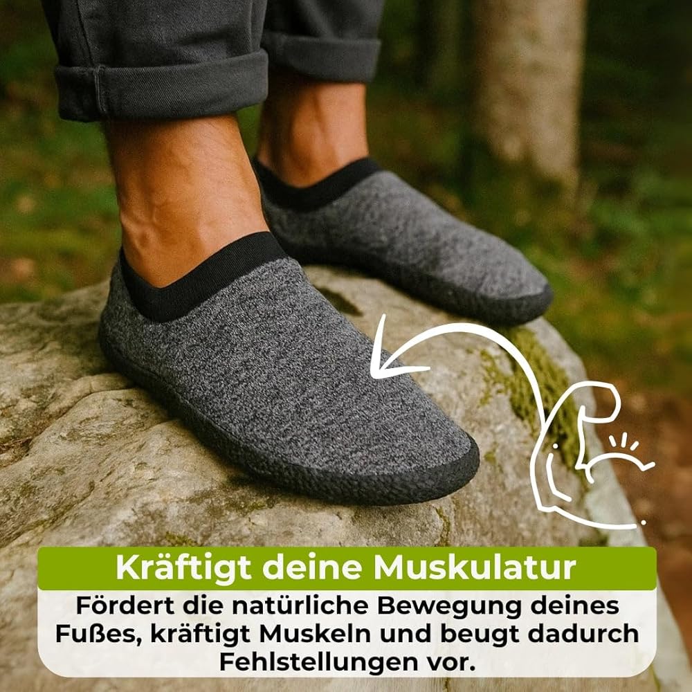 Azarton Barfuß Sockenschuhe Damen Herren - Ultraleicht & Flexibel | Rutschfeste Sohle Für Yoga & Freizeit | Natürliches Tragegefühl