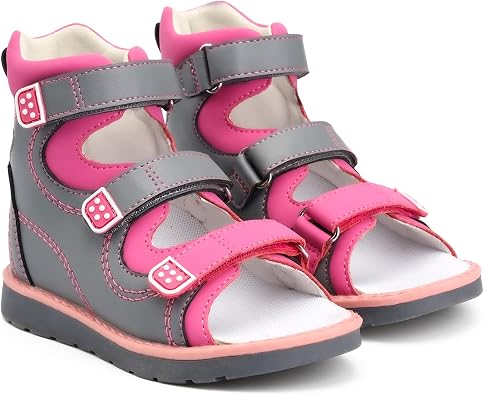 princepard Orthopedic Corrective Sandals for Kids,Children Summer High Top Shoes for Girls and Boys with Arch and Ankle Support,Anti-slip Flat Soles