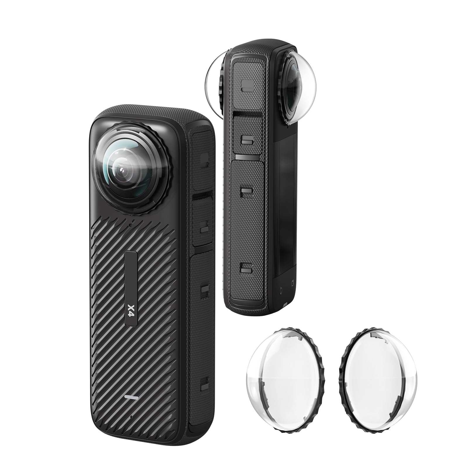 Glass Lens Guard Cap Glass Lens Protector Cap Cover Mirror Anti-Scratch Lens Protective Cover for Insta360 X4 Sport Camera Protective Accessories