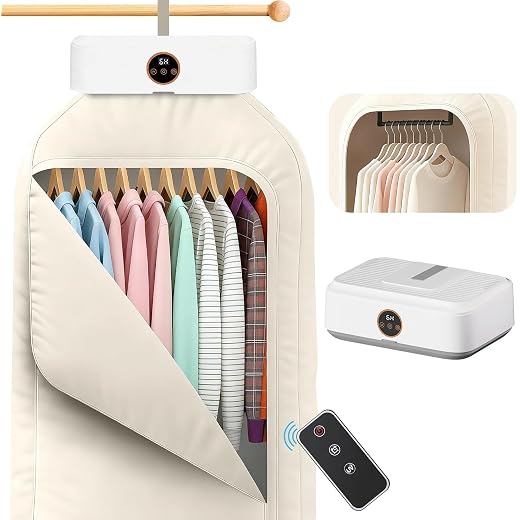 Portable Clothes Dryer Compact Mini Laundry Dryer for with Adjustable Timer Quiet Operation for Apartments RVs and Dorms
