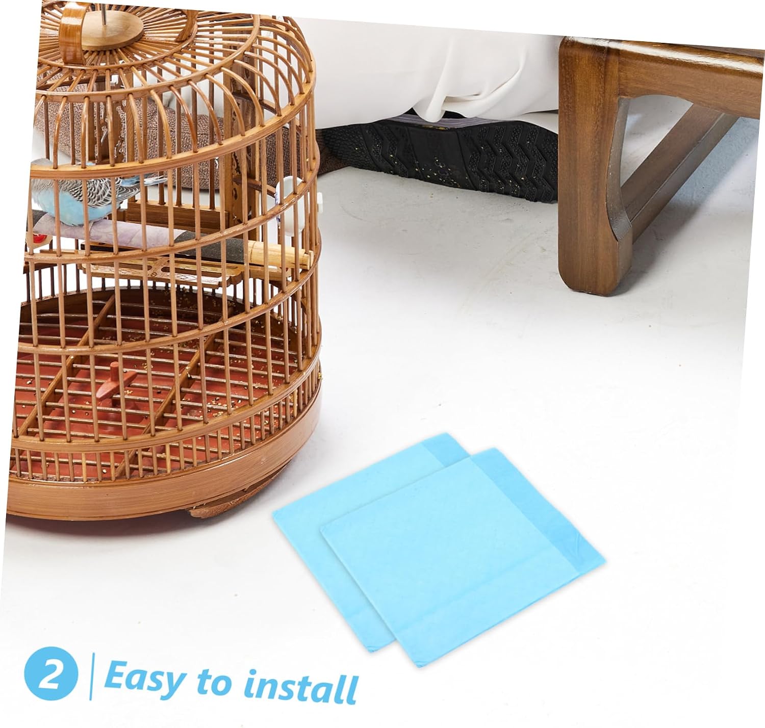 10Pcs Disposable Parrot Cage Chassis Pad Paper Water Absorbing Bird Cage Liner Breathable Leak Design for Bird Environments for Pet Bird Owners