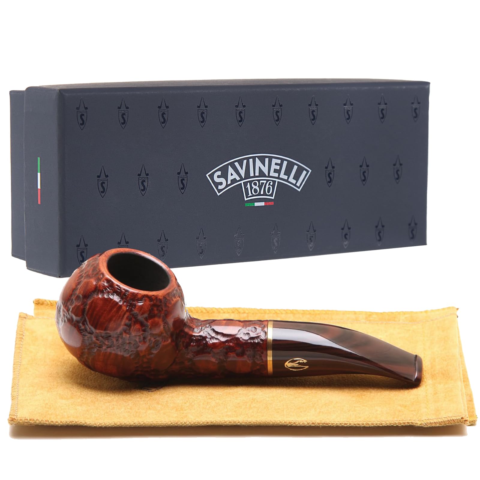 Amazon.com: Savinelli Alligator Brown 320 Tobacco Pipe… : Health