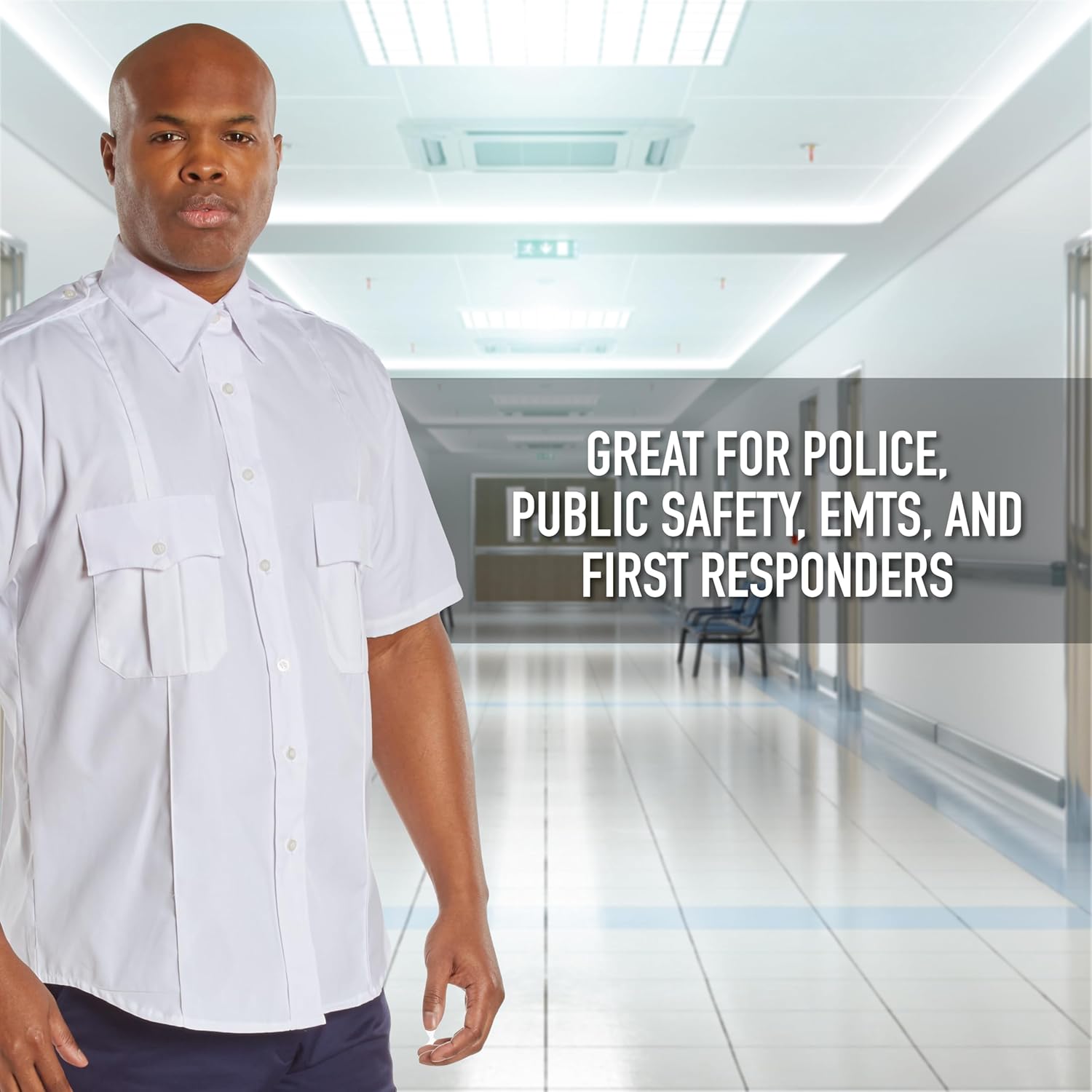 Rothco Short Sleeve Uniform Shirt – Tactical Button-Down Professional Dress Work Shirt - Image 5