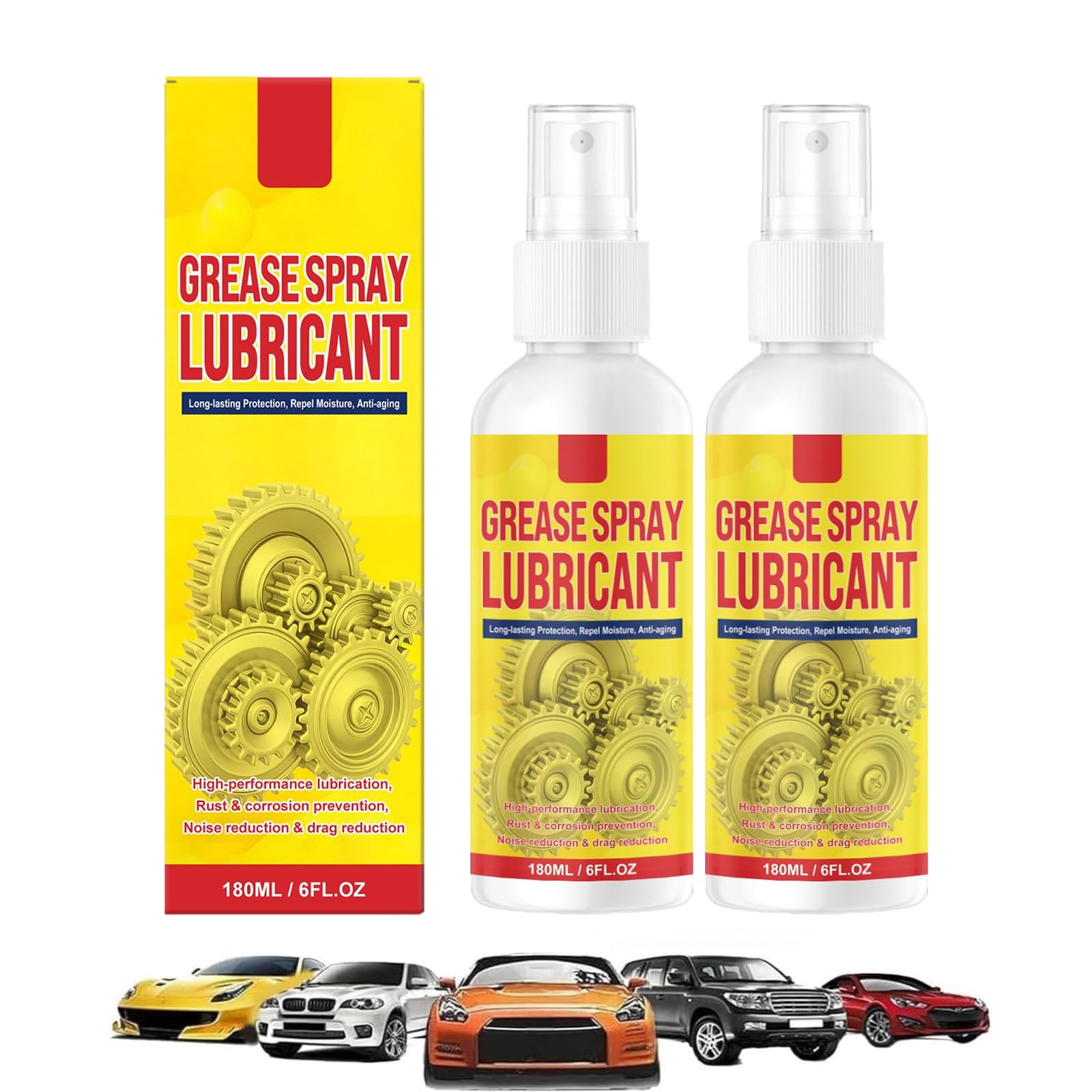 Anti-Rust Lubricant Spray & Rust Remover - Multi Surface Rust Remover Spray, Quick-Acting Metal Rusts Removal Polishing Sprays, Rusts Stain Removers Sprays for Metal, Vehicles, Chains (1Pc) — view 10
