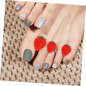 8pcs Comfortable Toe Separators Soft Silicone Toe Dividers for Nail Care Pedicure and Nail Art