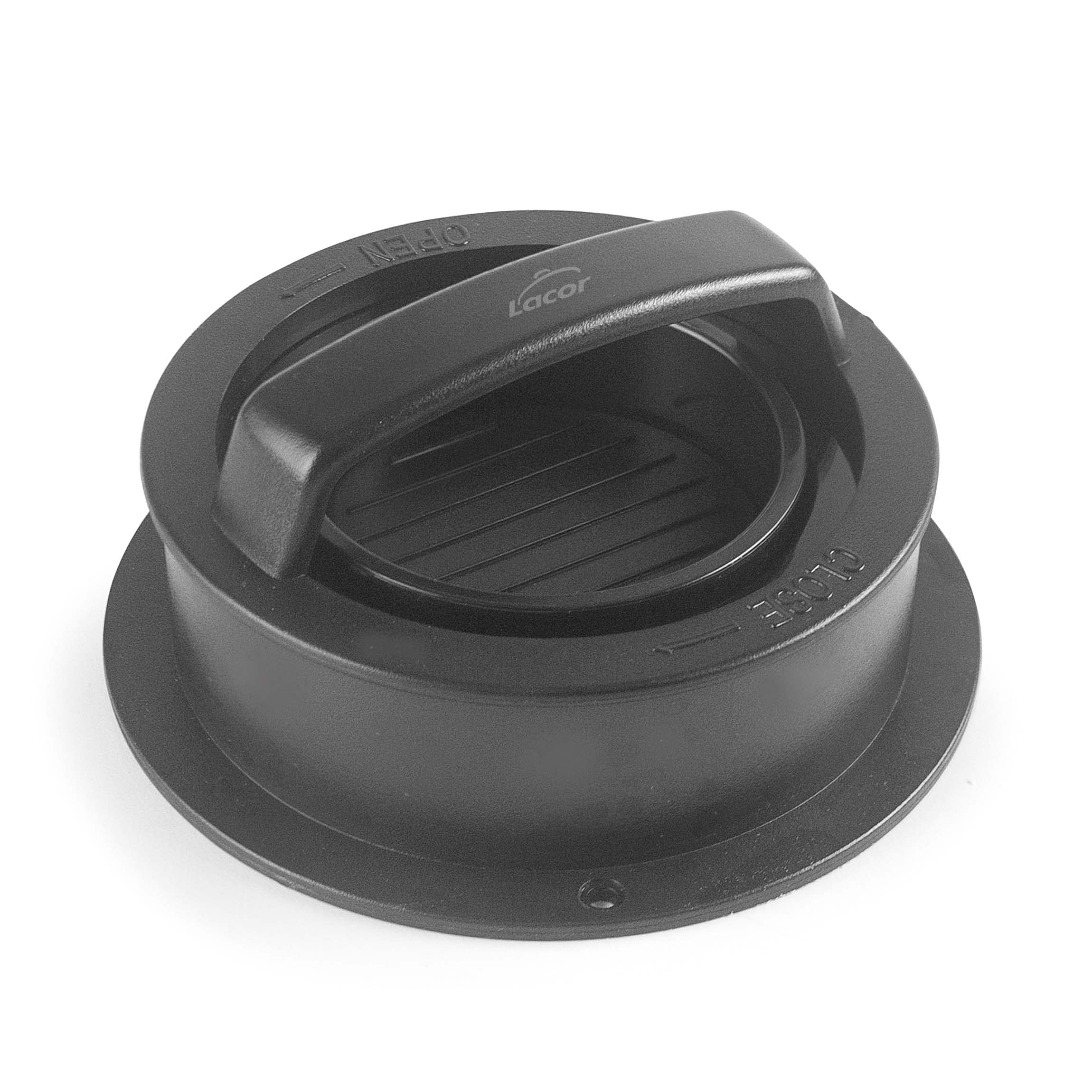 Lacor - 60259 – Multi Mould for Homemade Burgers, 6 Removable Pieces for Making Burgers, BPA Free, Includes 60 Units of Non-Stick Paper, Diameter 12.5 x 6 cm, Black