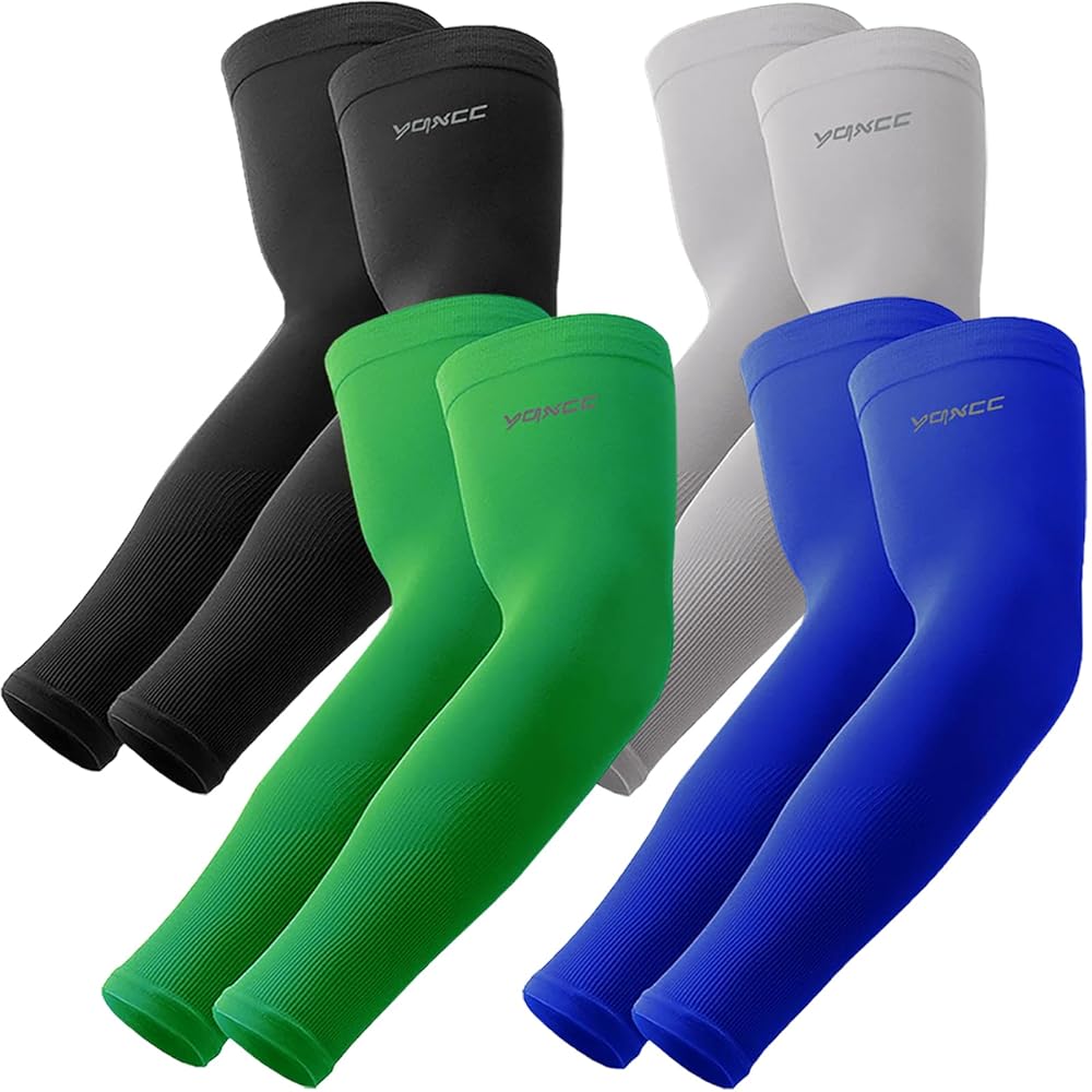 BHYTAKI 6 Pairs UV Sun Protection Arm Sleeves, UPF 50 Sports