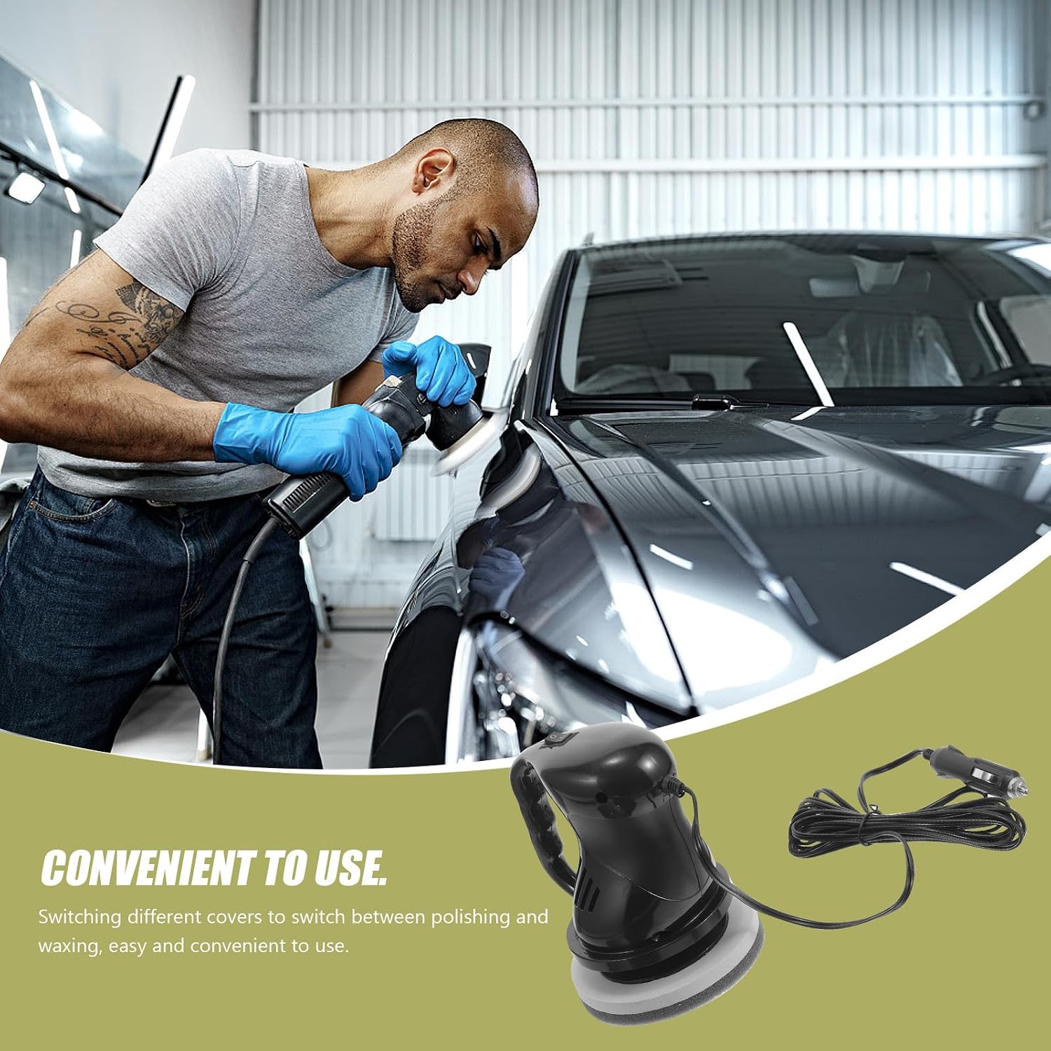 Cabilock Car Polisher Waxer Kit Dc12v for Polishing and Waxing