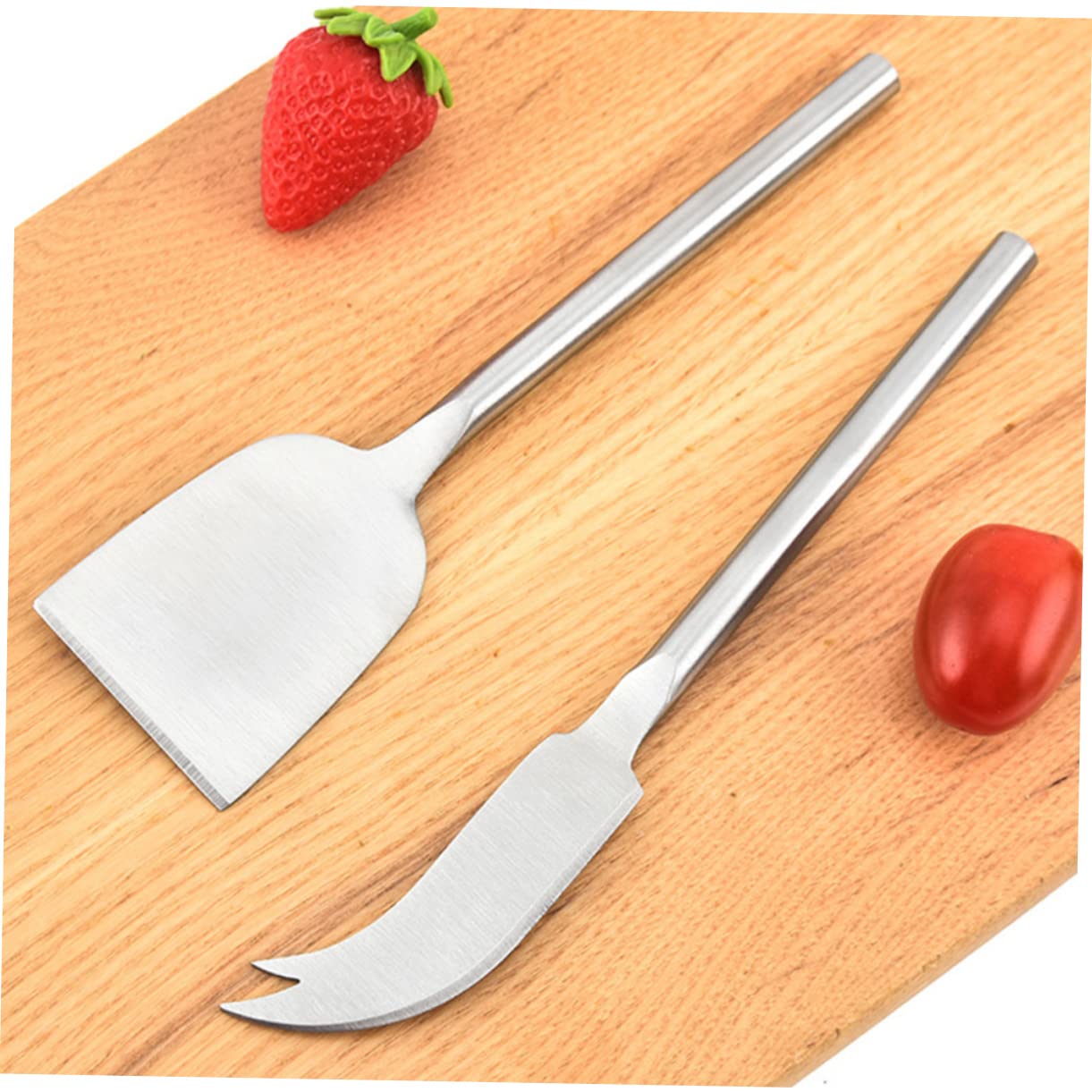 Garneck Complete Cheese Knife Set Cheese Cutters Spreader Fork Stainless Steel Butter Jam Slicing