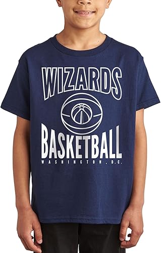 Miniatura 7 de Junk Food NBA Team Basketball - Camiseta de manga corta para niños y niñas con licencia oficial Verde Kelly,Negro -,Verde bosque,marino,Púrpura,Rojo