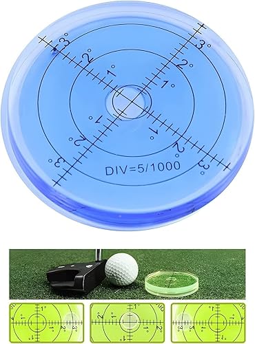 Miniatura 9 de Ujicde Pro Putt - Lector verde, marcador de pelota de golf, ayuda para poner golf, herramienta de lectura redonda de nivel de burbuja de alta