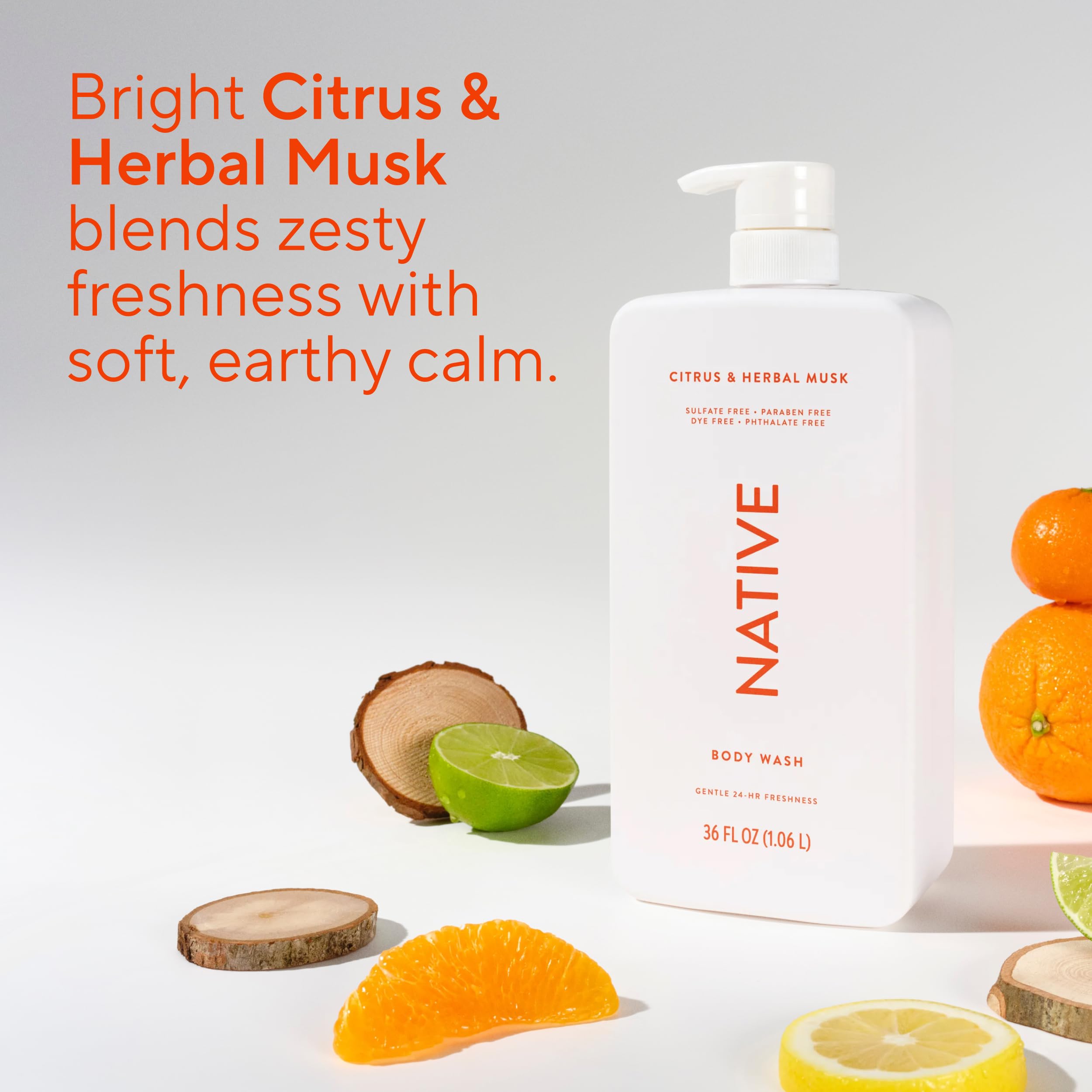Native Soul & Everyday Lifestyle CDセット Amazon.com: Native Body Wash for Women & Men, Citrus & Herbal Musk