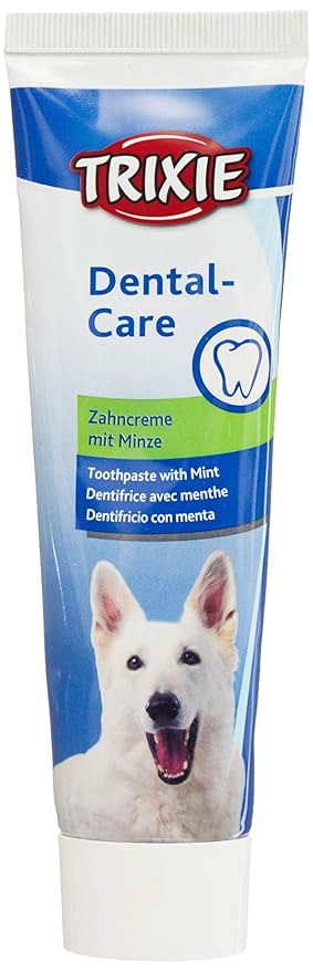 Trixie: - Dog Toothpaste with Mint | Helps to Prevent The Build-up of Tartar in The Mouth of Your Dog | Pleasant Mint Fragrance and Added Bone Meal Enhances Dental Hygiene ? 100 gm