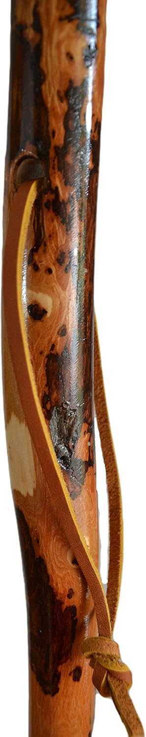 Youth Hickory Walking Stick and Hiking Staff, 48" Tall, by Creation Carvings