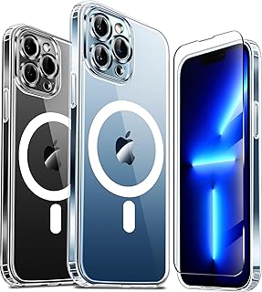 TZGZT Camera Protection for iPhone 13 Pro Max Phone Case, [Suitable for MagSafe Accessories] Wallet Flip Magnetic Cover wi...