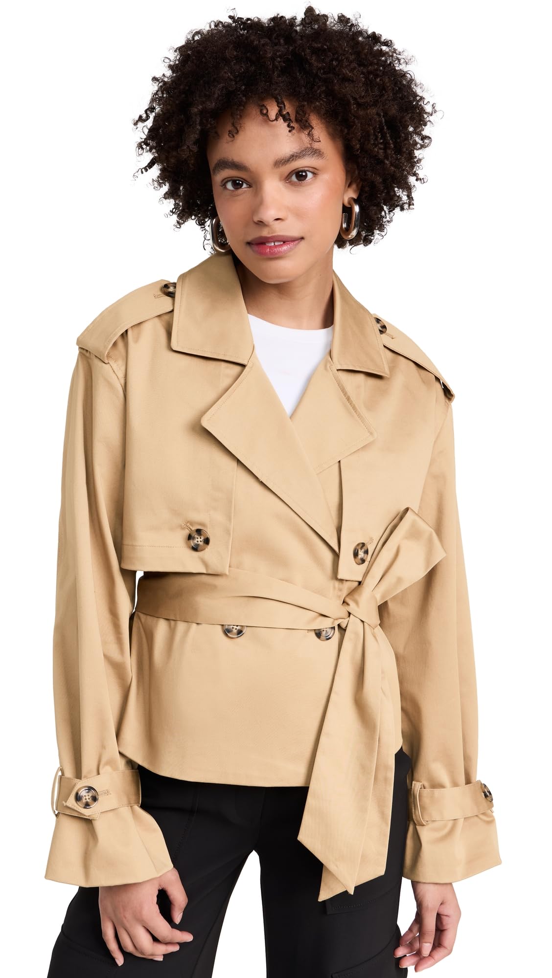 Favorite Daughter Women's The Cropped Charles Trench Coat