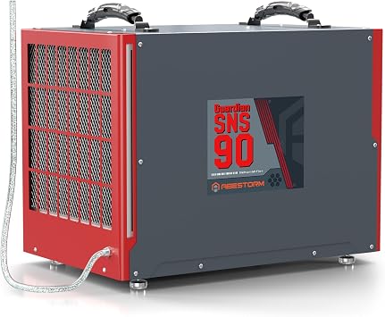 Abestorm Commercial Dehumidifier with Pump and Drain Hose for Crawlspace, Basement, Large Space Red, 198 Pint