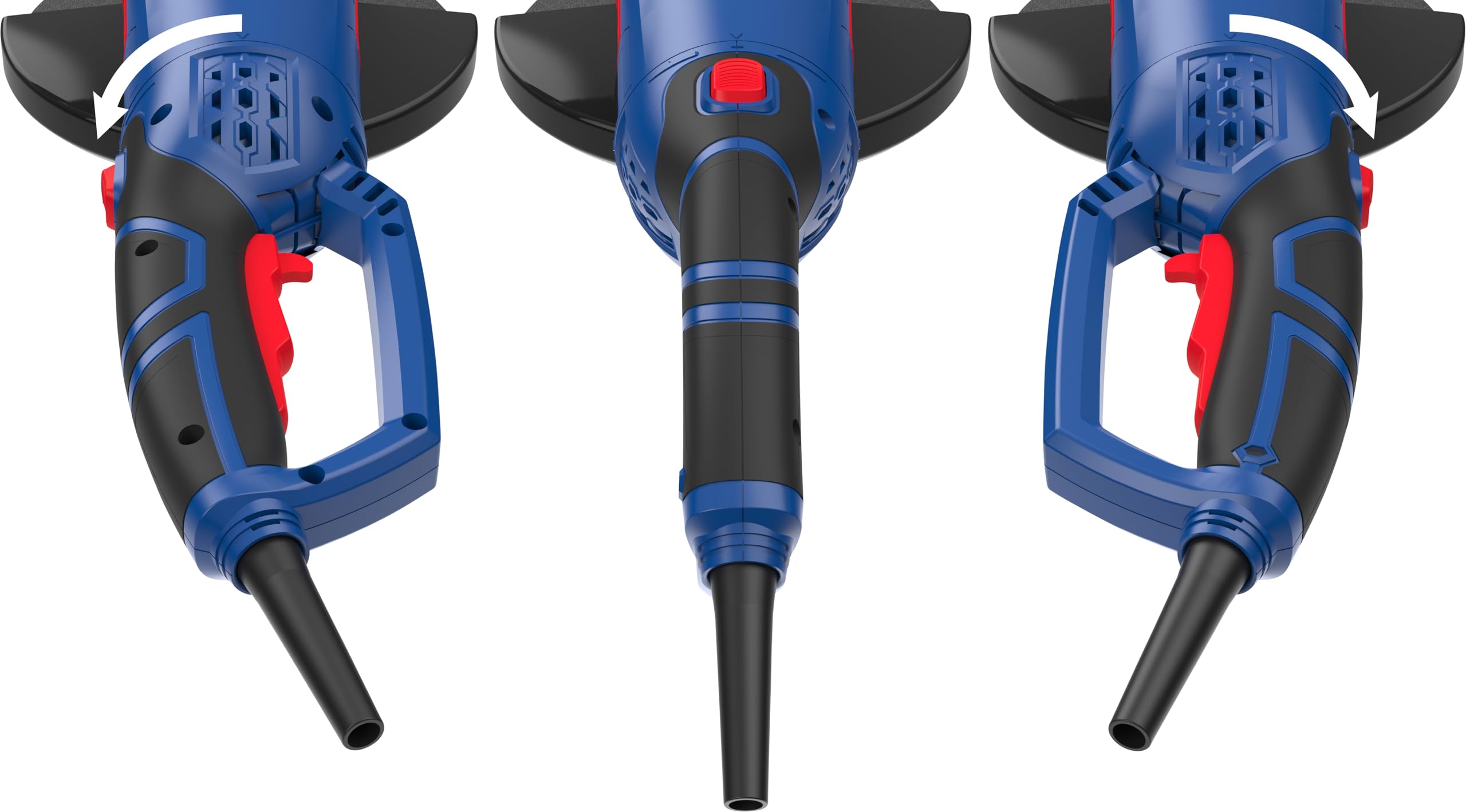 Güde Winkelschleifer WS 230-2350 R (2350 W, ø 230mm, 6500 1/min, drehbarer Handgriff (3x90°), 3-Pos. Zusatzgriff, Metallgetriebegehäuse, Spannungsanzeige, selbstabschaltende Kohlebürste, ohne Scheibe)