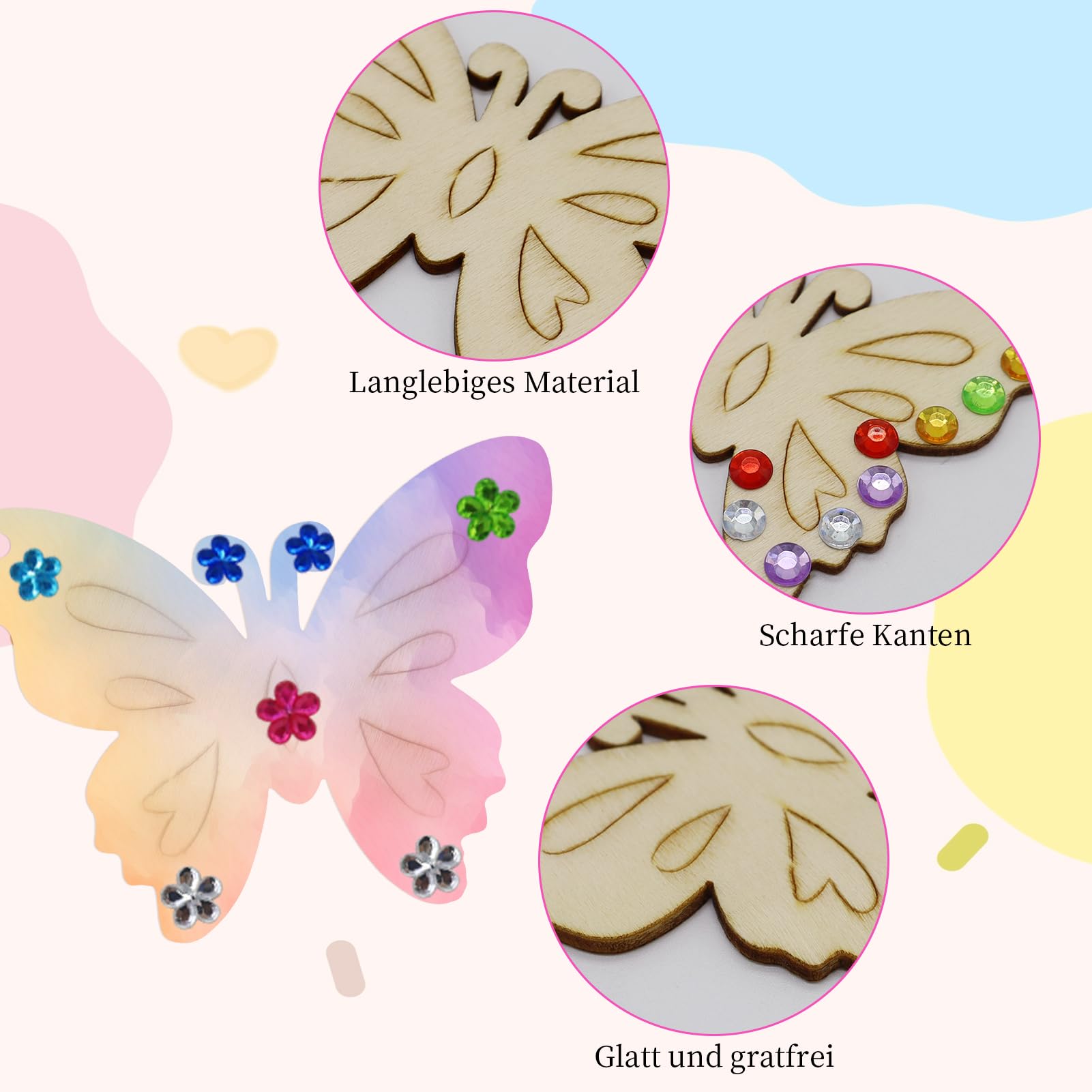 Decorazione Casa Artistica Diamond Painting Ghirlanda Porta - Motivo  Farfalla E Fiori 5D, Con Catena, Kit Completo Con Strumenti Ghirlanda  Diamanti Farfalle Fiori, image size:1601x1601