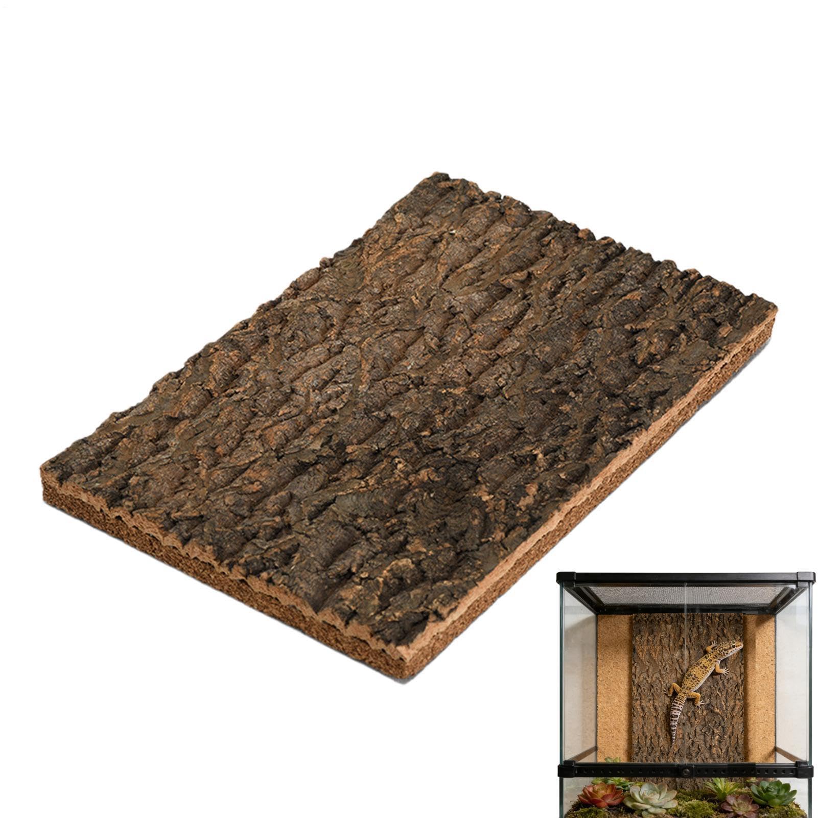 Madera de corcho para reptiles, decoración de paisajismo para ejercicios de escalada, decoración de terrario natural, corteza de corcho, para serpiente, , camaleón, , tortuga, amantes de